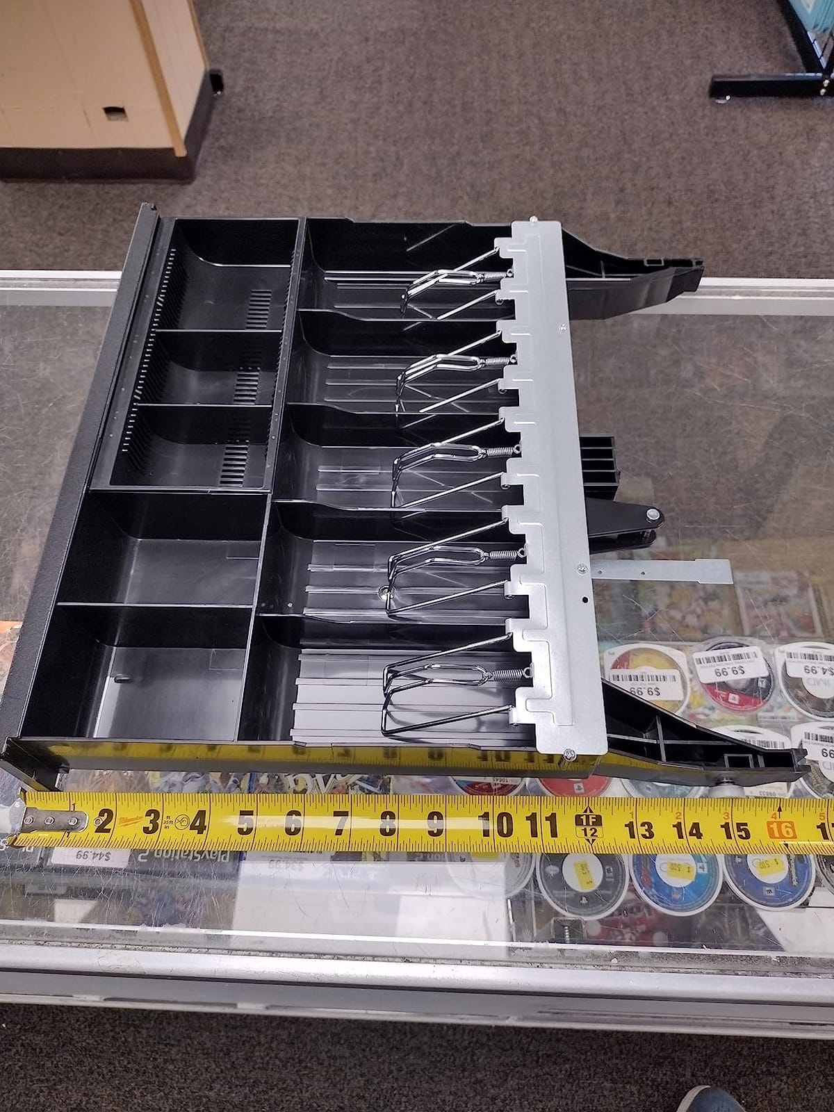 Volcora Cash Register Drawer for Point of Sale (POS) System, 5 Bill/7 Coin, 16