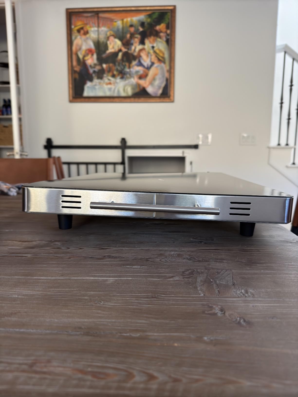 Magic Mill Premium-Grade Glass Food Warmer for Parties Buffet, XL Stainless Steel Modern Electric Warming Tray, Adjustable Temperature Control, Advanced Precision-Engineered Heating System Size-21x16 customer photo 2
