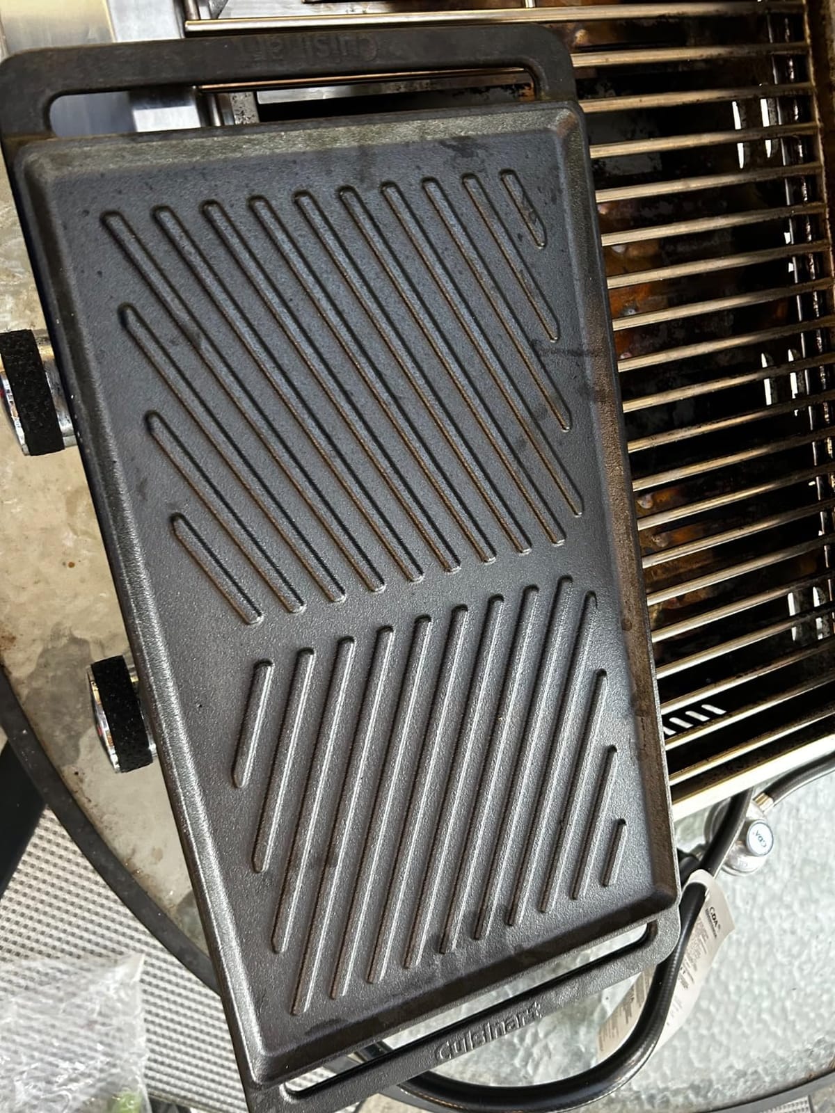 Cuisinart Reversible Cast Iron Grill/Griddle Plate, 15.75