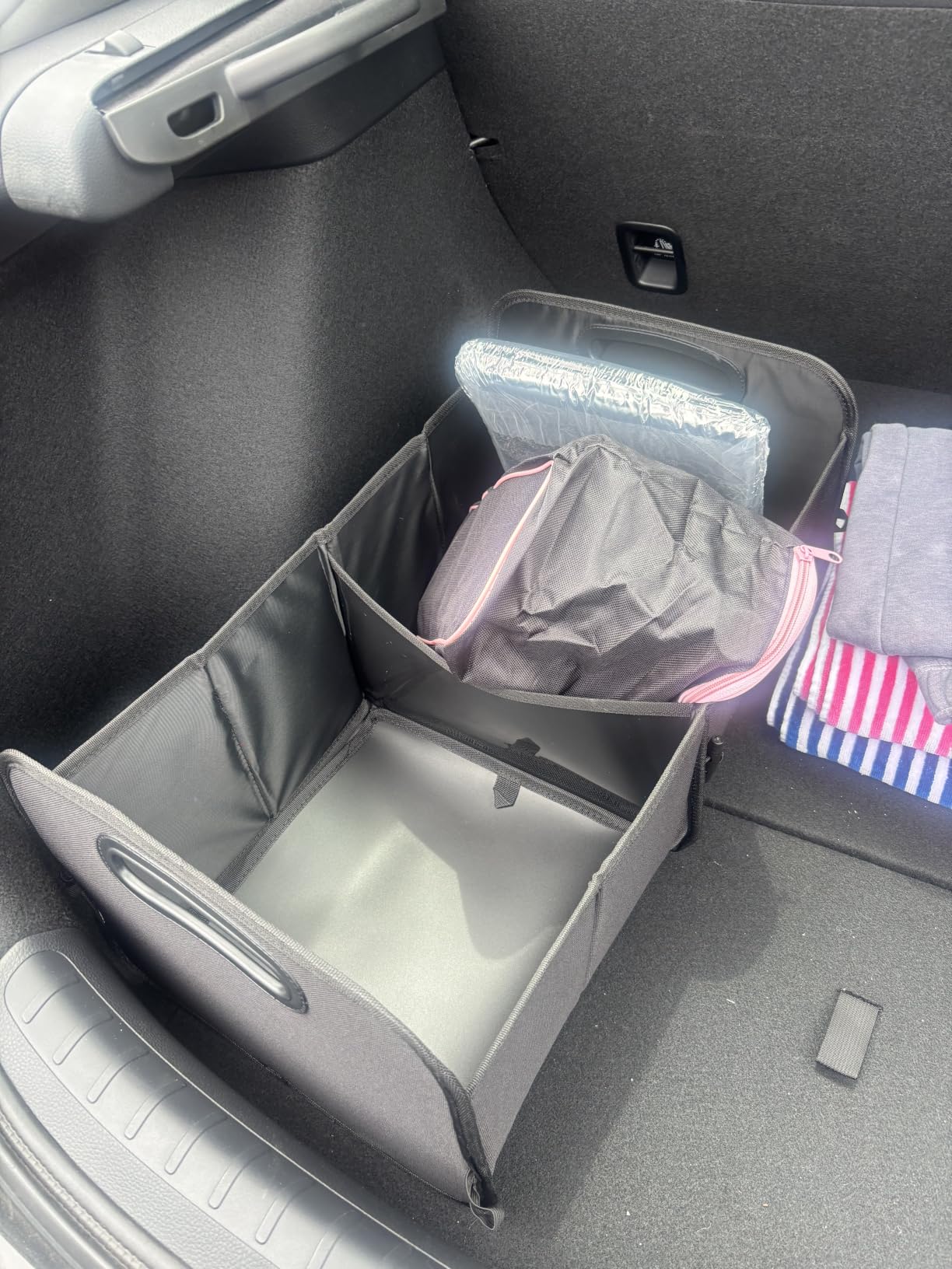 Car Trunk Organizer, Trunk Storage Organizer with 72L Large Capacity Waterproof Collapsible and 11 Pockets, Trunk Organizer for Suv/Jeep/Sedan, Large Size, Black customer photo 1