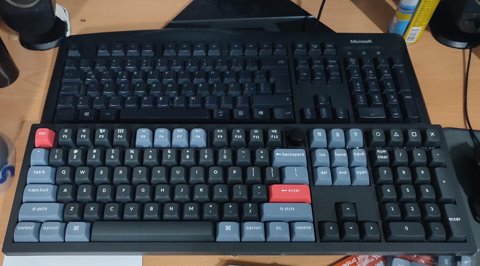 Keychron V6 Wired Custom Mechanical Keyboard Knob Version, Full-size QMK/VIA Programmable Macro with Hot-swappable Keychron K Pro Brown Switch Compatible with Mac Windows Linux Black (Non-Transparent) customer photo 1