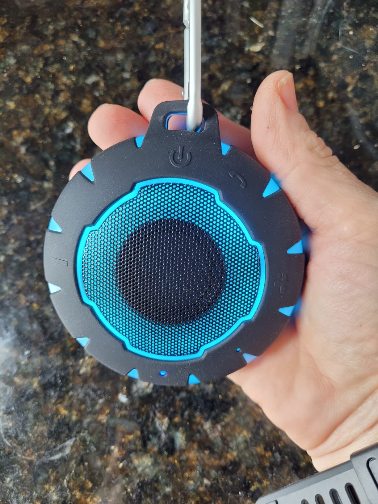 HEYSONG Waterproof Shower Bluetooth Speaker, Durable & Portable with Clear Sound, Ideal for Shower, Pool, Beach & Kayaking - Great Gift for All Ages customer photo 1