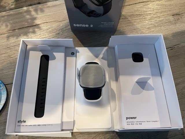 Fitbit Sense 2 Health and Fitness Smartwatch - Lunar White/Platinum | with Stress and Sleep Tools - 3-Month Google Health Premium Membership Included - ECG App, SpO2, 24/7 Heart Rate, and GPS customer photo 1