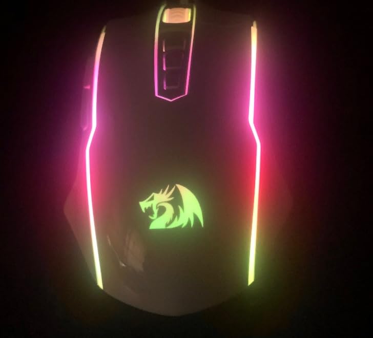 Redragon Gaming Mouse, Wireless Mouse Gaming with 8000 DPI, PC Gaming Mice with Fire Button, RGB Backlit Programmable Ergonomic Mouse Gamer, Rechargeable, 70Hrs for Windows, Mac Gamer, Black customer photo 2