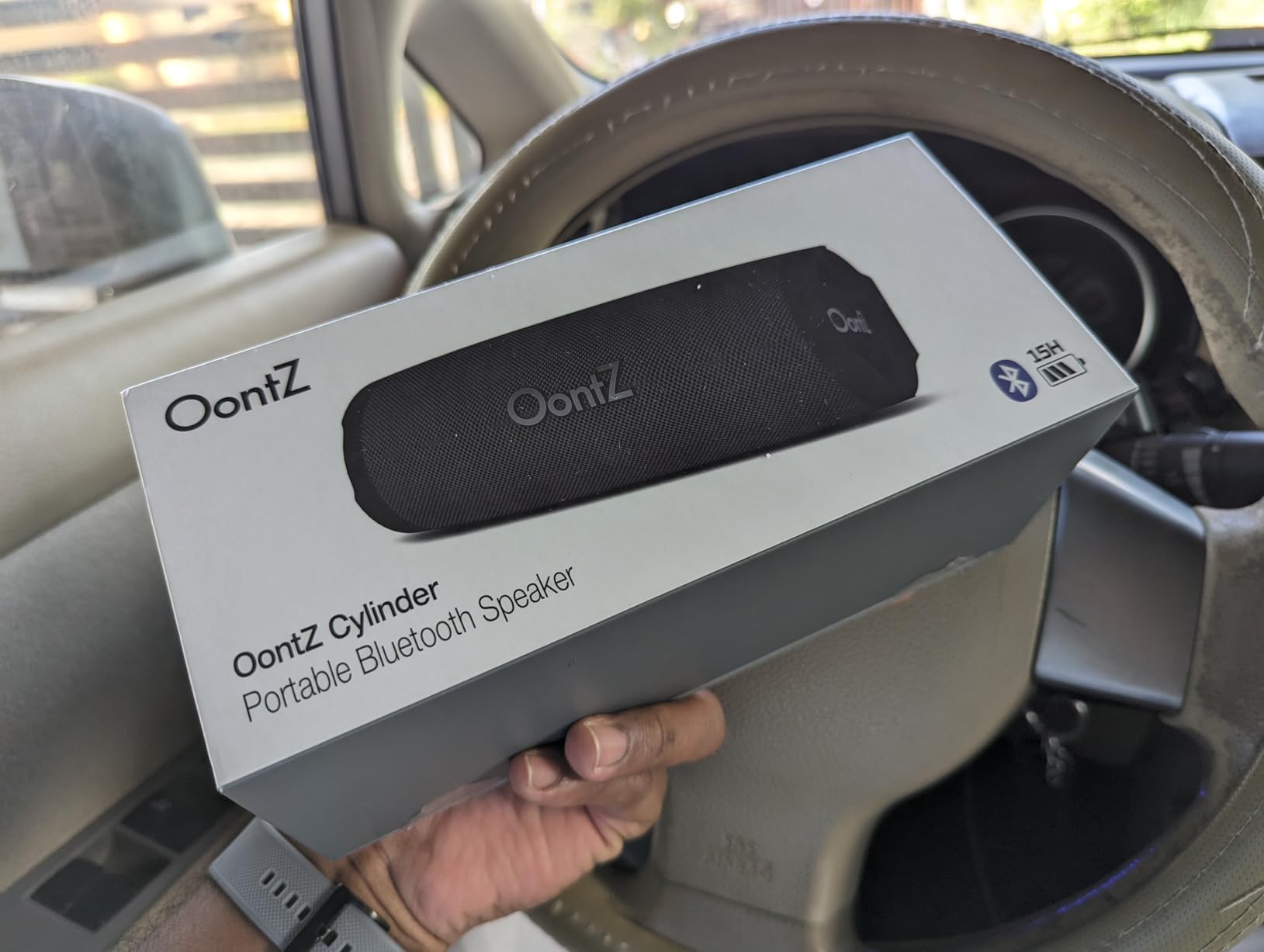 OontZ Cylinder Portable Bluetooth Speaker, 14W, 20-Hour Playtime, IPX7 customer photo 1