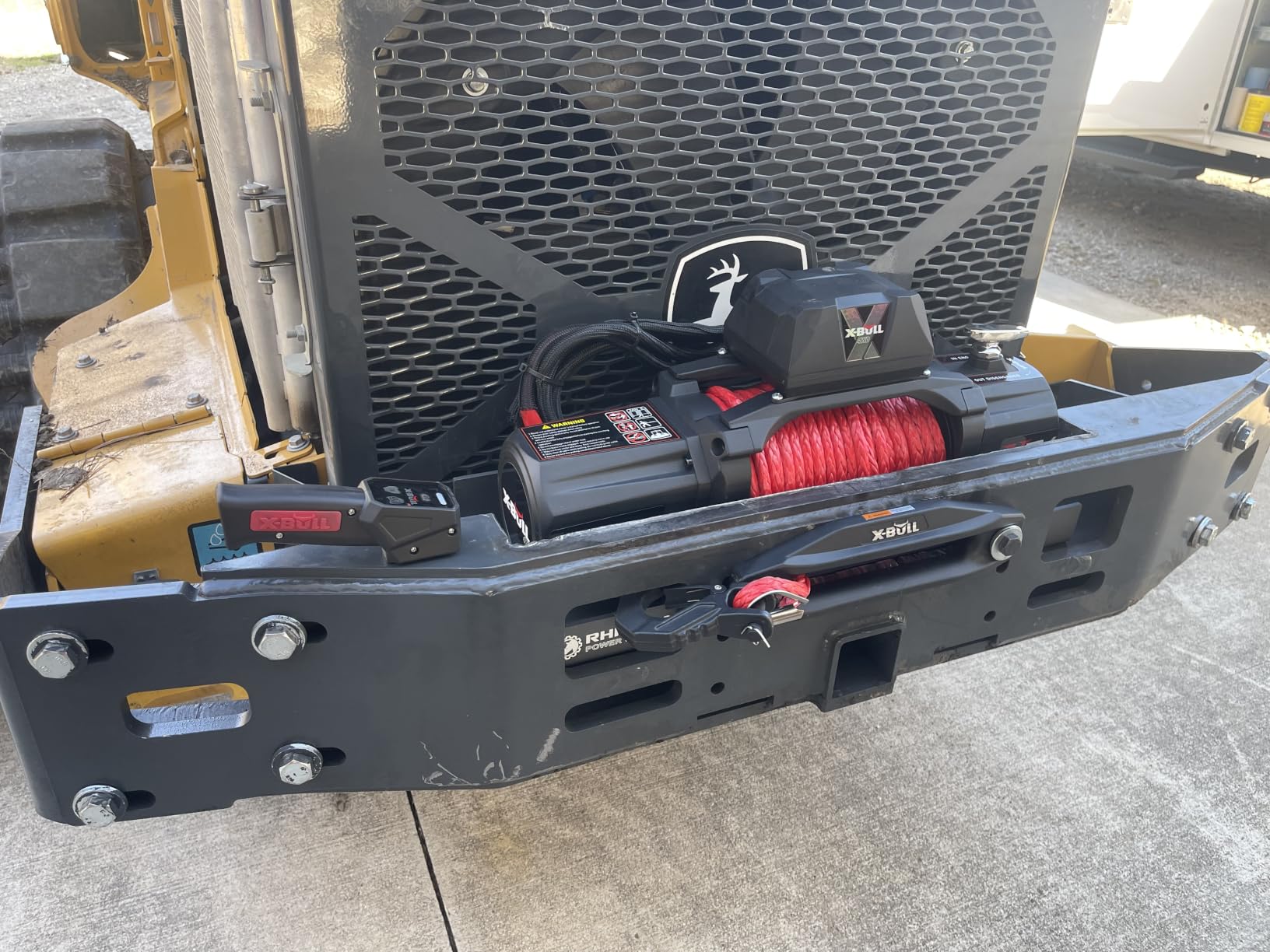 X-BULL Winch-13500 lb. Load Capacity Electric Winch Kit 12V Synthetic Rope,Waterproof IP67 Electric Winch with Hawse Fairlead, with Wireless Handheld Remote and Corded Control Recovery customer photo 2