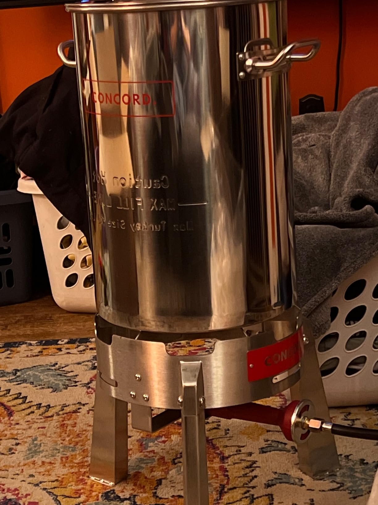 CONCORD Heavy Duty Stainless Steel Deluxe Turkey Fryer Kit with Titan Burner, Rack, Slicer, Hook, Thermometer, Crawfish Boil, and more (Turkey Fryer Kit + Titan Burner) customer photo 2