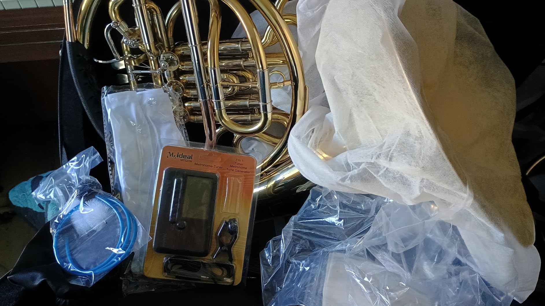 Double French Horn (Fb/Bb) 4 Keys Gold Lacquer - Intermediate Brass Instrument customer photo 1
