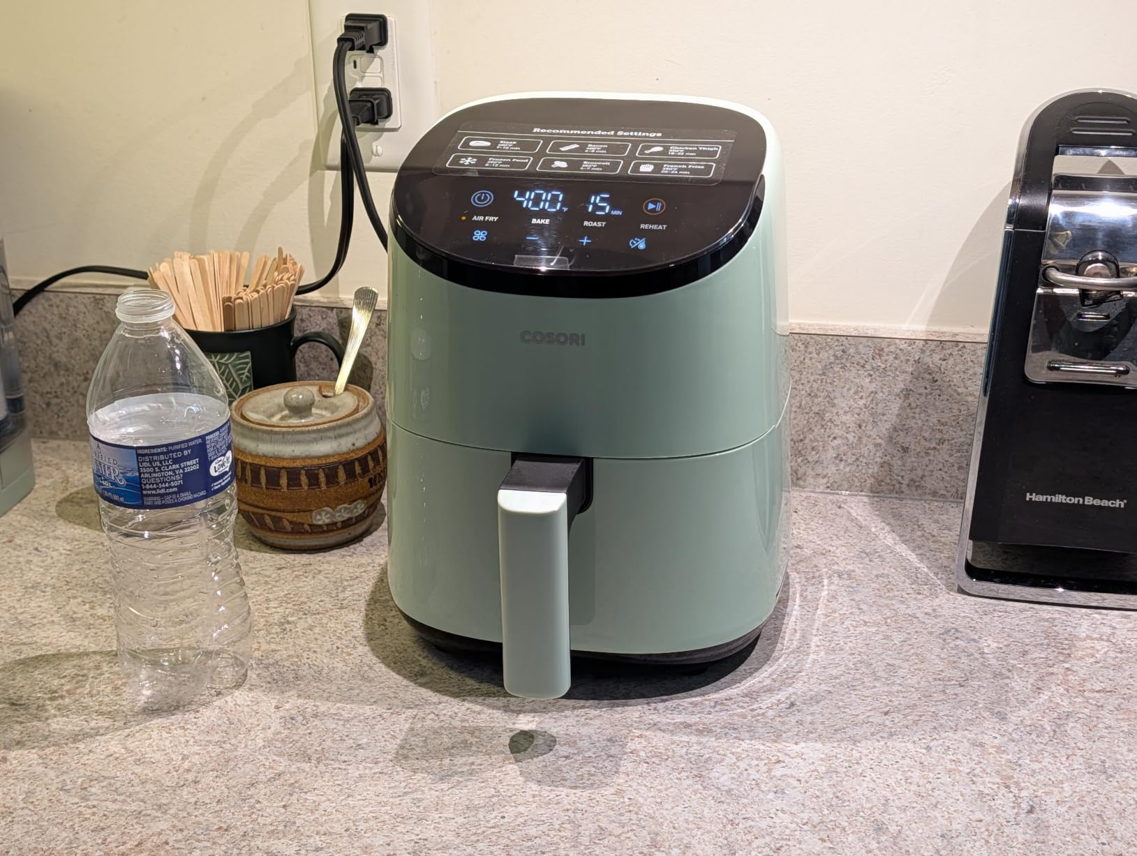 Cosori Lite 2.1 Qt Small Air Fryer, Max 400°F, 4-in-1, 97% less oil, Gray | Ideal for dorms, apartment, RVs, Quiet, Touch control, Air Fry, Bake, Roast, Reheat, Nonstick inner, Dishwasher-Safe Basket customer photo 2