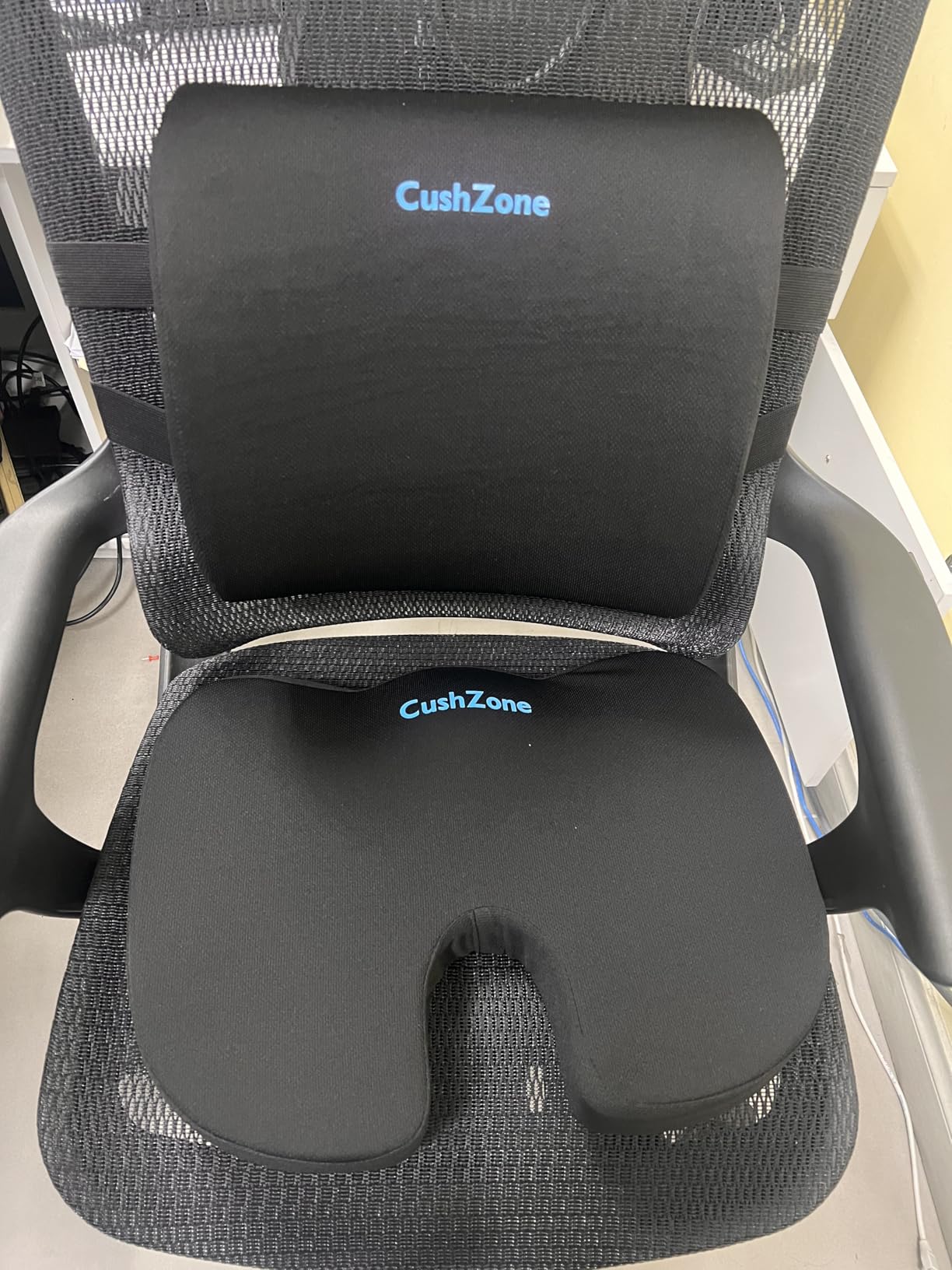CushZone Ergonomic Seat Cushion & Lumbar Support Pillow customer photo 1