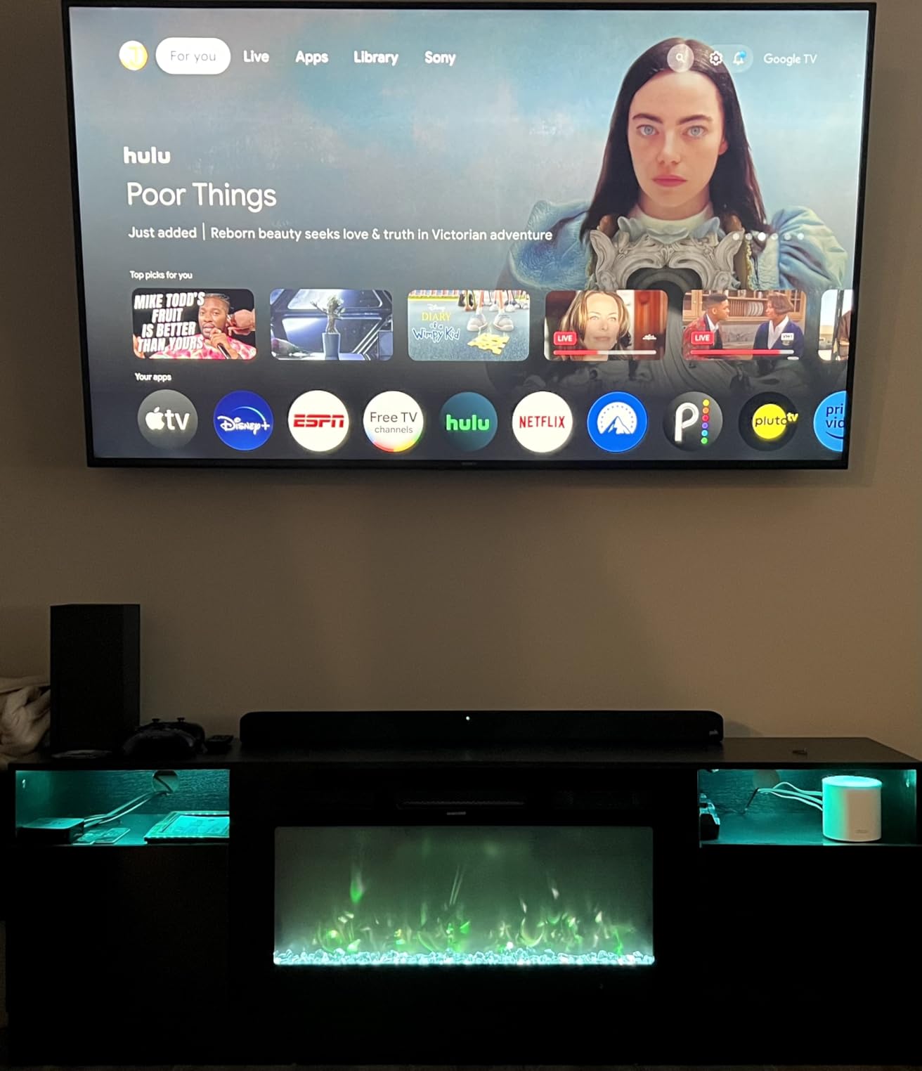 oneinmil Fireplace TV Stand with 36