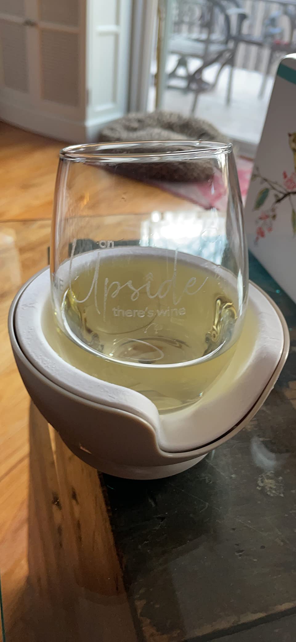 VoChill Stemless Wine Glass Chiller | Keep the Chill In Your Glass | Separable & Refreezable Chill Cradle customer photo 2