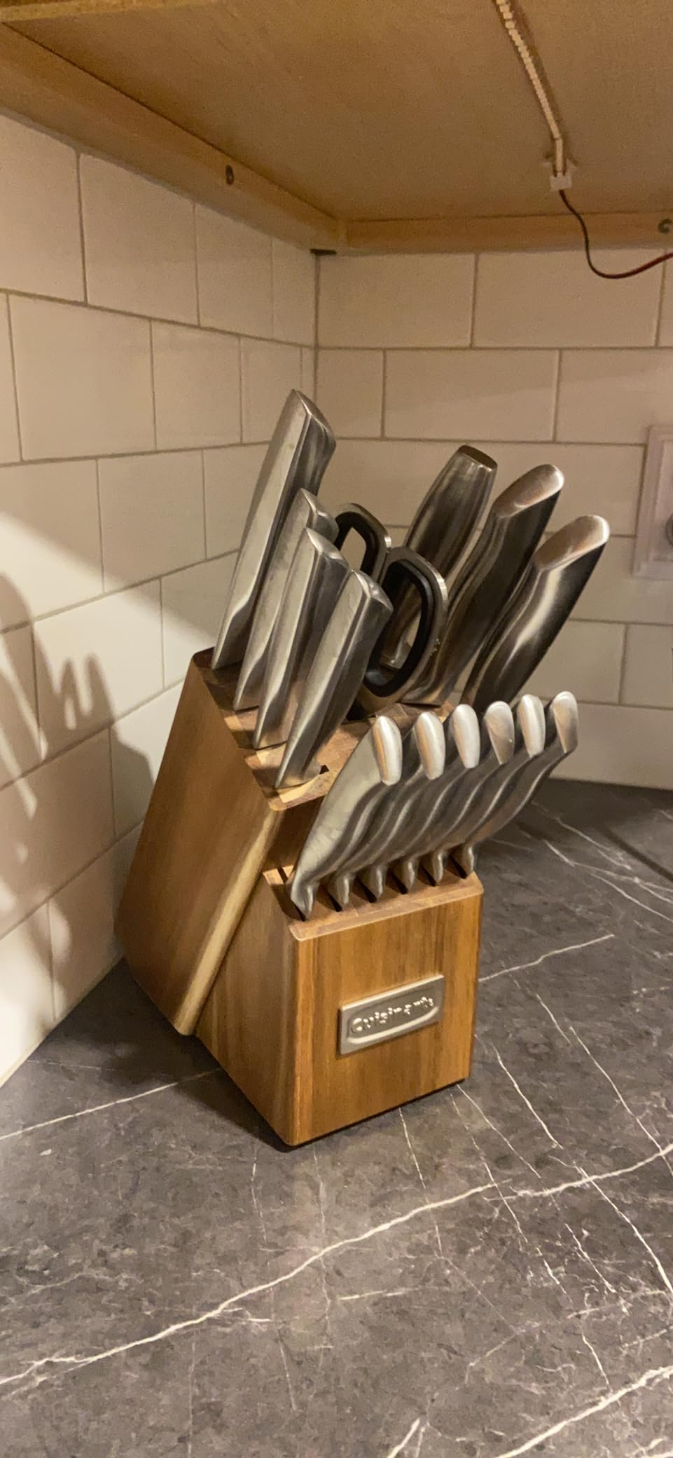 Cuisinart 15pc German Stainless Steel Hollow Handle Cutlery Block Set w/Acacia Block customer photo 1