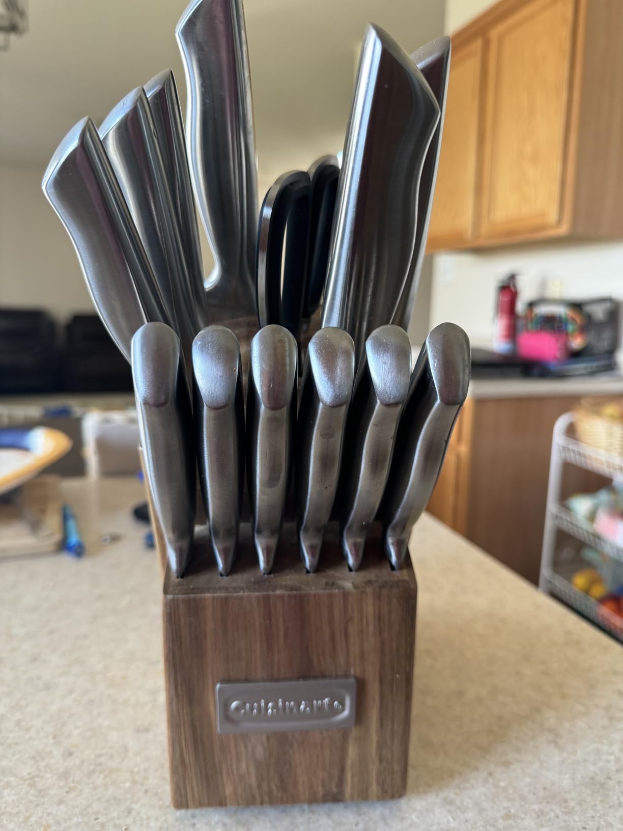 Cuisinart 15pc German Stainless Steel Hollow Handle Cutlery Block Set w/Acacia Block customer photo 2