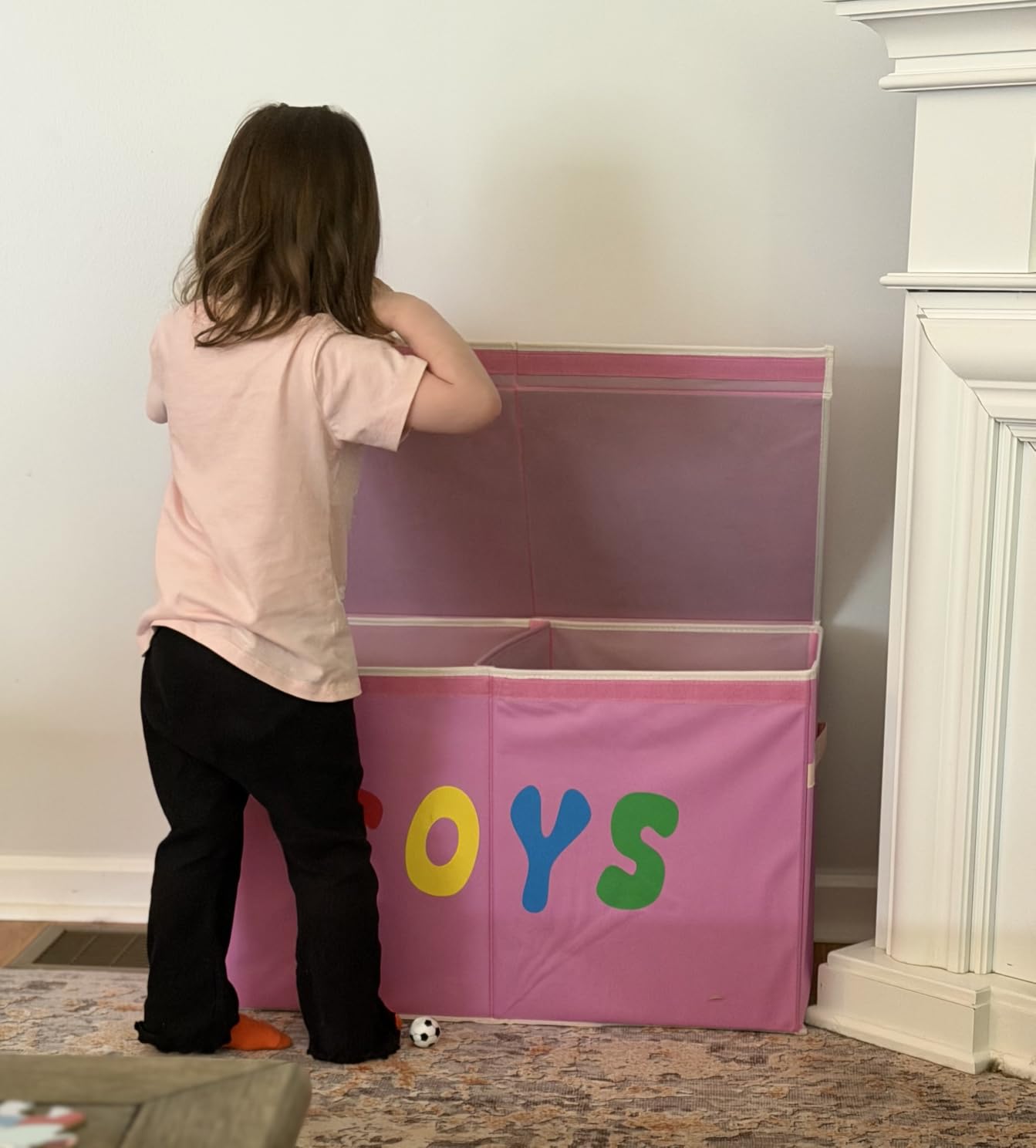 YOLOXO Toy Box Chest, Collapsible Sturdy Storage Bins with Lids customer photo 2