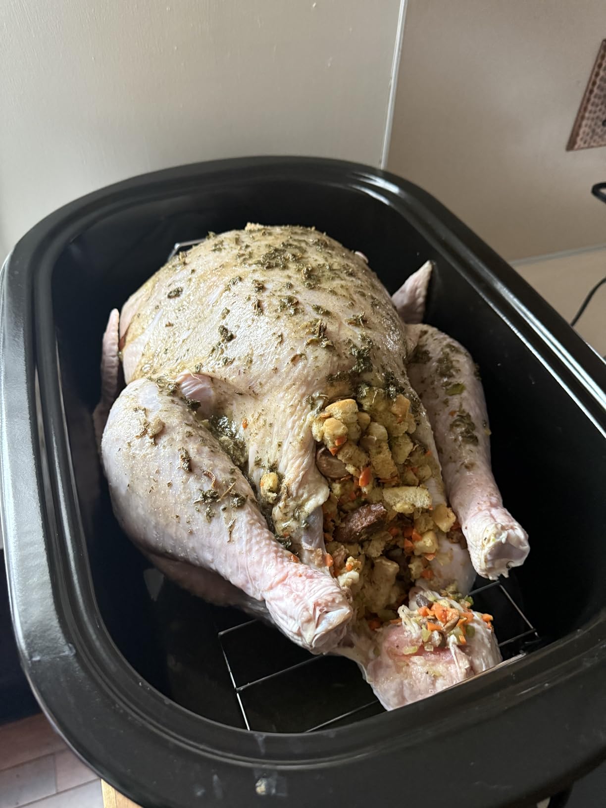 22 QT Electric Roaster Oven, Large Turkey Roaster with Self-Basting Lid | Stainless Steel Design, Fits Turkeys Up to 26LB, Durable Electric Turkey Roaster Oven customer photo 1