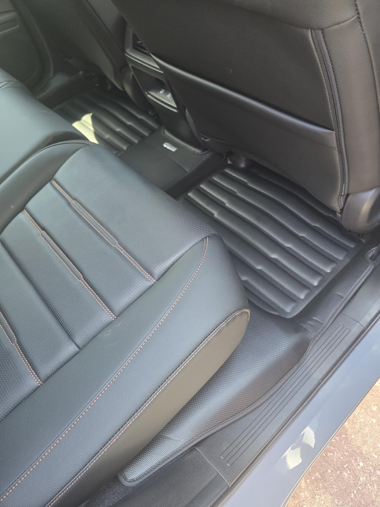 TuxMat - for Honda CR-V 2023-2026 Models - Custom Car Mats - Maximum Coverage, All Weather, Laser Measured - This Full Set Includes 1st and 2nd Rows customer photo 1