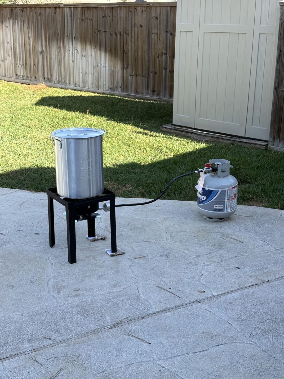 ROVSUN 30QT Turkey Fryer & 10QT Fish Fryer Kit w/ 55,000BTU Propane Stove, Aluminum Outdoor Deep Fryer & Seafood Boiler Steamer w/Baskets, Thermometer, Marinade Injector, Turkey Rack & Rack Lifter customer photo 2