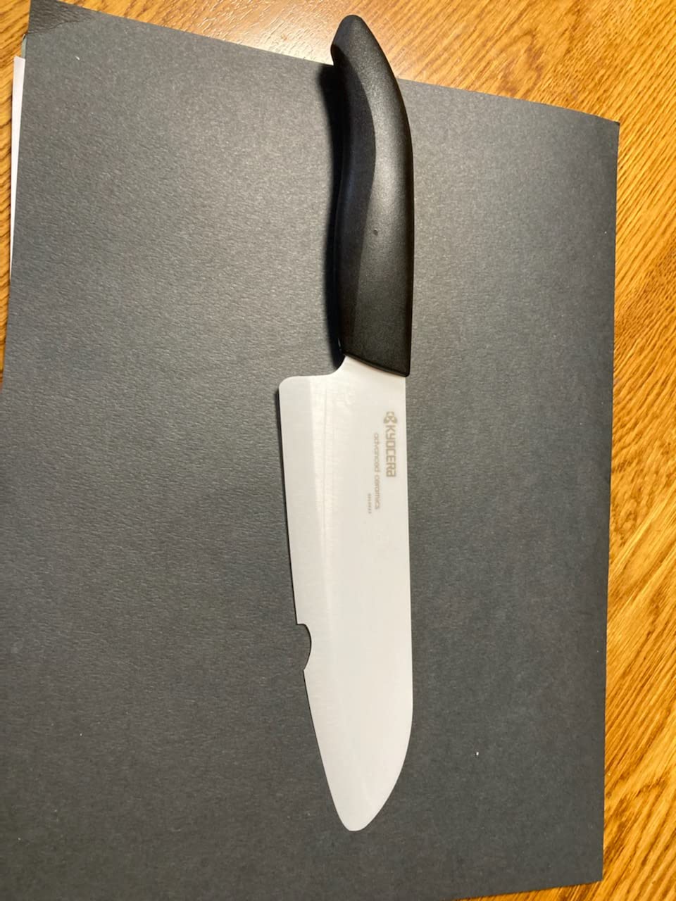 Kyocera 3-Piece Ceramic Knife Set: Includes 6-inch Chef's Knife, 5-inch Micro Serrated Knife, and 3-inch Paring Knife - Red Handles with White Blades | Made In Japan Non-Reactive Zirconia Blades, Lightweight Design Reduces Hand Fatigue, Will Not Cause Food Oxidation customer photo 2