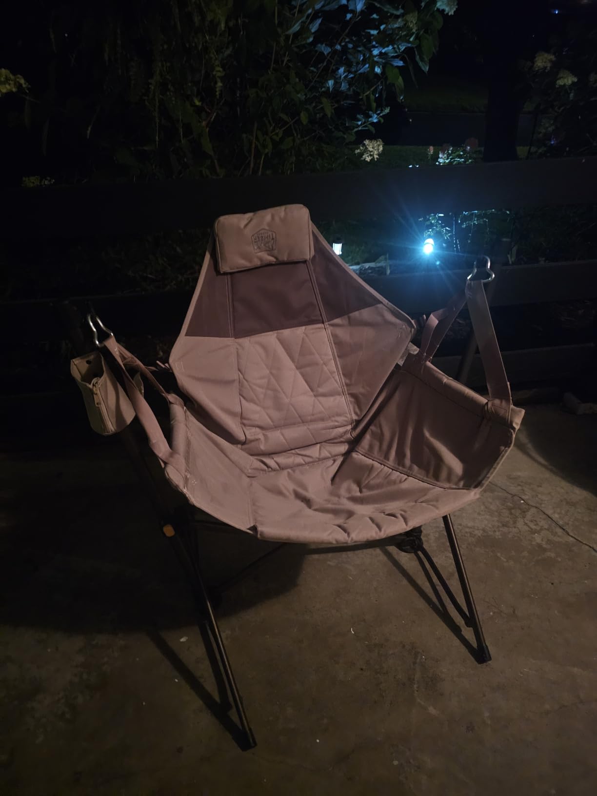 TIMBER RIDGE Hammock Camping Chair, Portable Oversized Swinging Camp Chairs | Heavy Duty Folding Hammock Chair with Adjustable Backrest, Foldable Chair for Camping, Beach and Patio, 300lbs Load, Blue customer photo 1