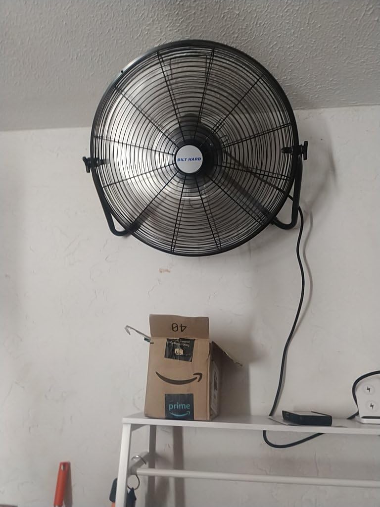 BILT HARD 20 inch Industrial Wall Fan, 4600 CFM, 3-Speeds High Velocity Wall Mount Fan with Sealed Motor, 2 Pack customer photo 2