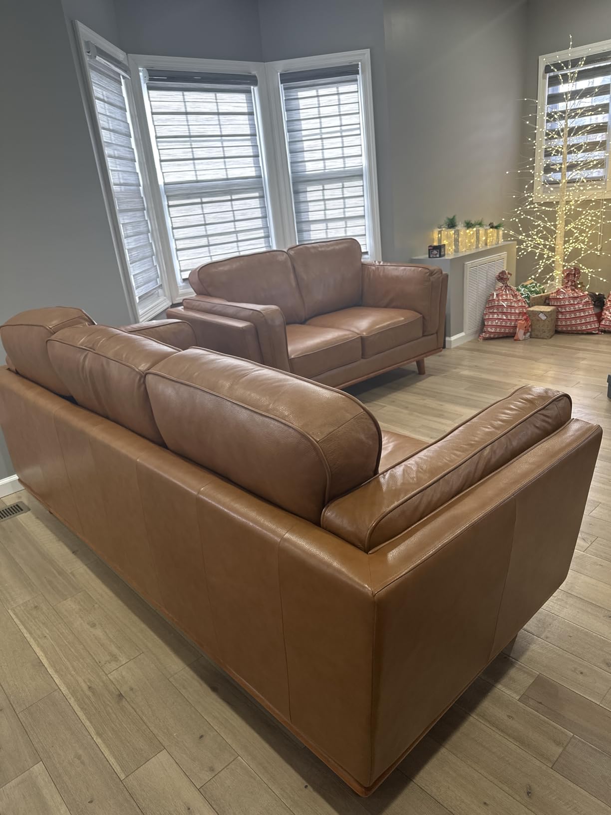 Valencia Artisan Full Leather Loveseat Sofa 66