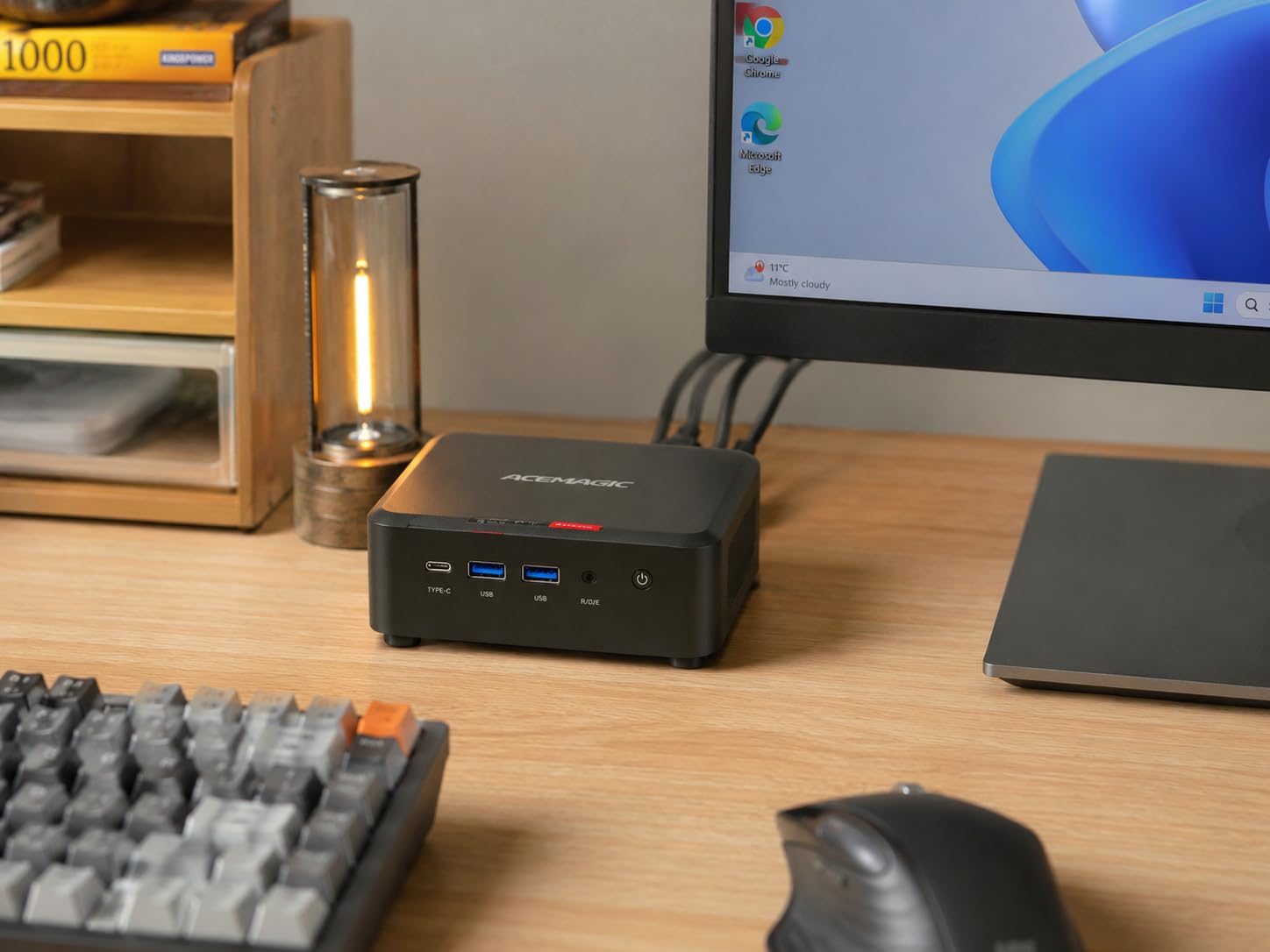 ACEMAGIC K1 Gaming Mini PC Ryzen 7 7730U 16GB 512GB SSD Windows 11 Pro | 8C/16T Multitasking, Home Office & Light Gaming, Quiet Cooling, Compact, 6xUSB Ports, Wi-Fi 6, BT 5.2, Triple Screen Output customer photo 1