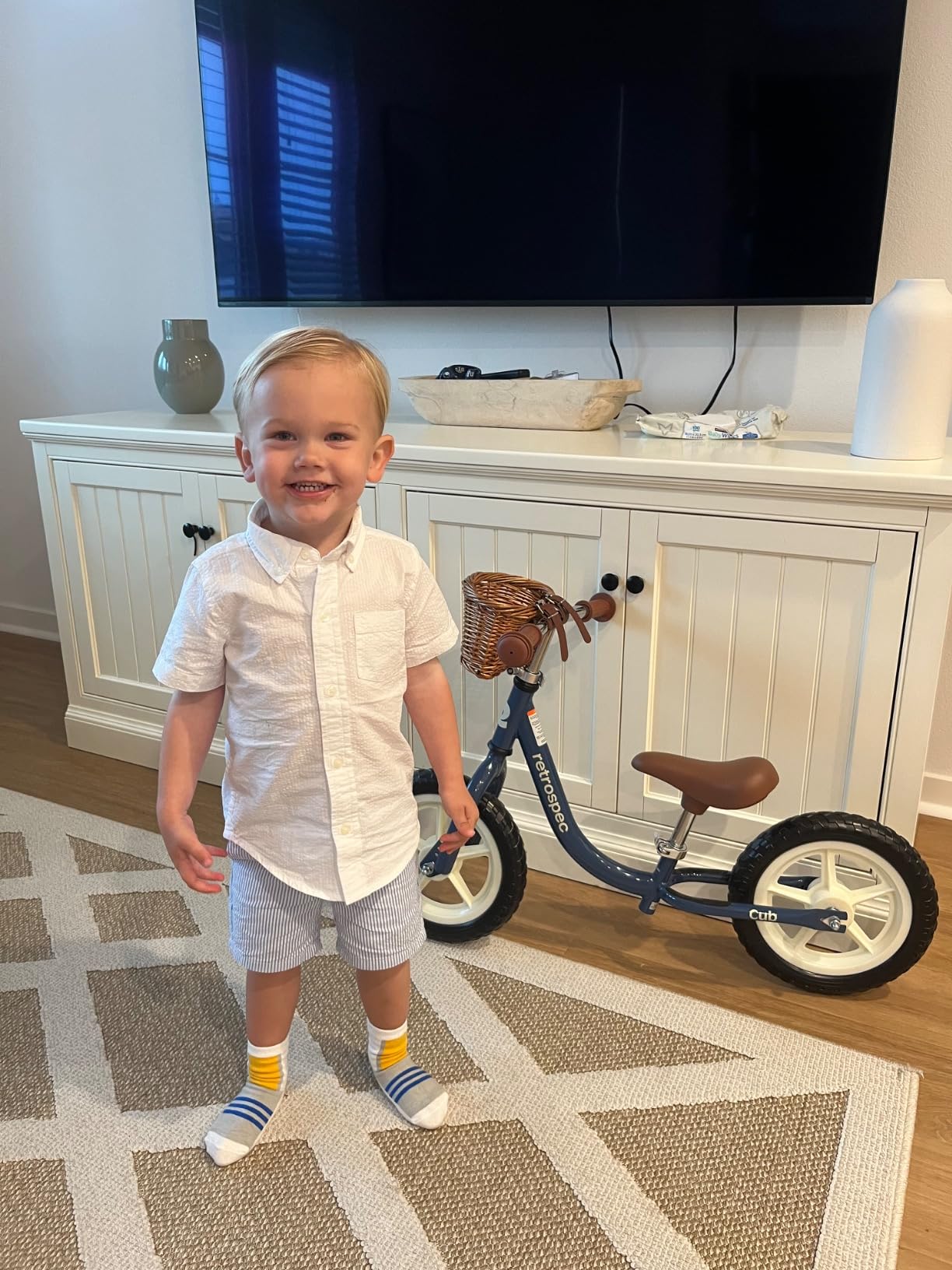 Retrospec Cub Toddler Balance Bike for Ages 18 Months - 3 Years - 12in No-Pedal Beginner Bicycle with Adjustable Seat, Puncture-Proof Tires & Safe Low Frame Design customer photo 1