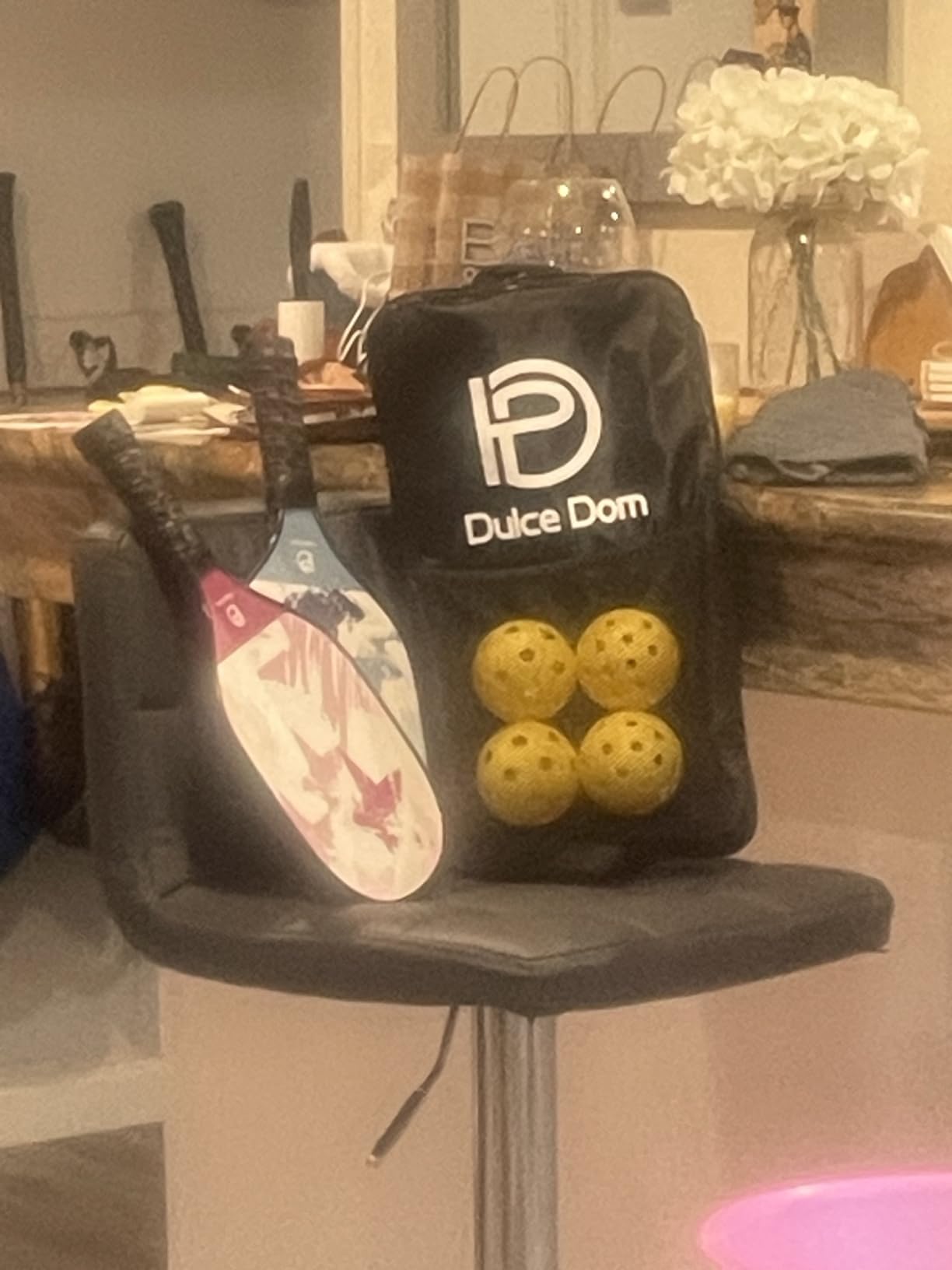 DULCE DOM Pickleball Paddles Set of 2/4 - USAPA Approved | Fiberglass/Graphite Surface Pickle Ball Rackets with Carrying Bag, Ideal Training Equipment for Beginner Intermediate customer photo 1