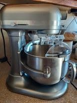 KitchenAid 7 Quart Bowl-Lift Stand Mixer with Accessories, KSM70SKXX | Bowl-Lift Design, 11 Speeds, 1/2 Speed for Folding, Double Flex Edge Beater and 4 other accessories, Cast Iron Black customer photo 1
