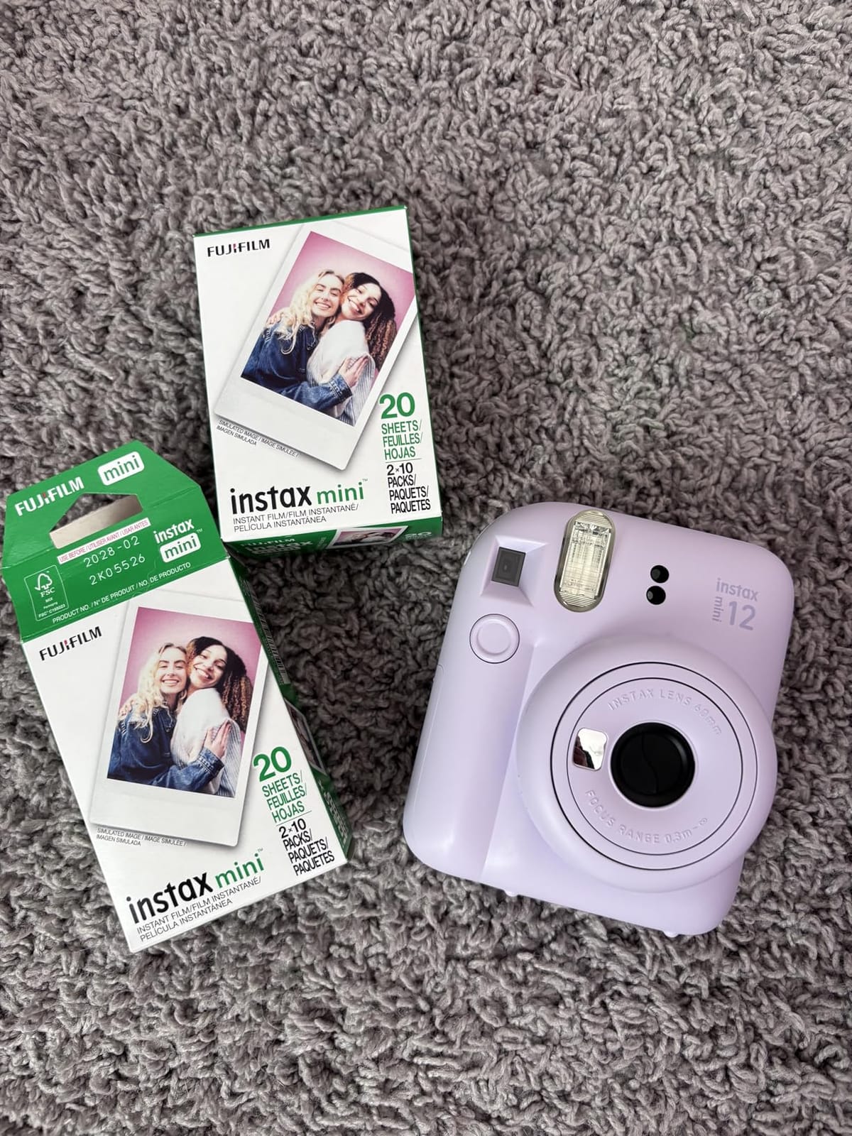 Fujifilm Instax Mini 12 Instant Camera - Lilac Purple | Automatic exposure with selfie mirror and parallax correction for photography, travel and parties customer photo 2