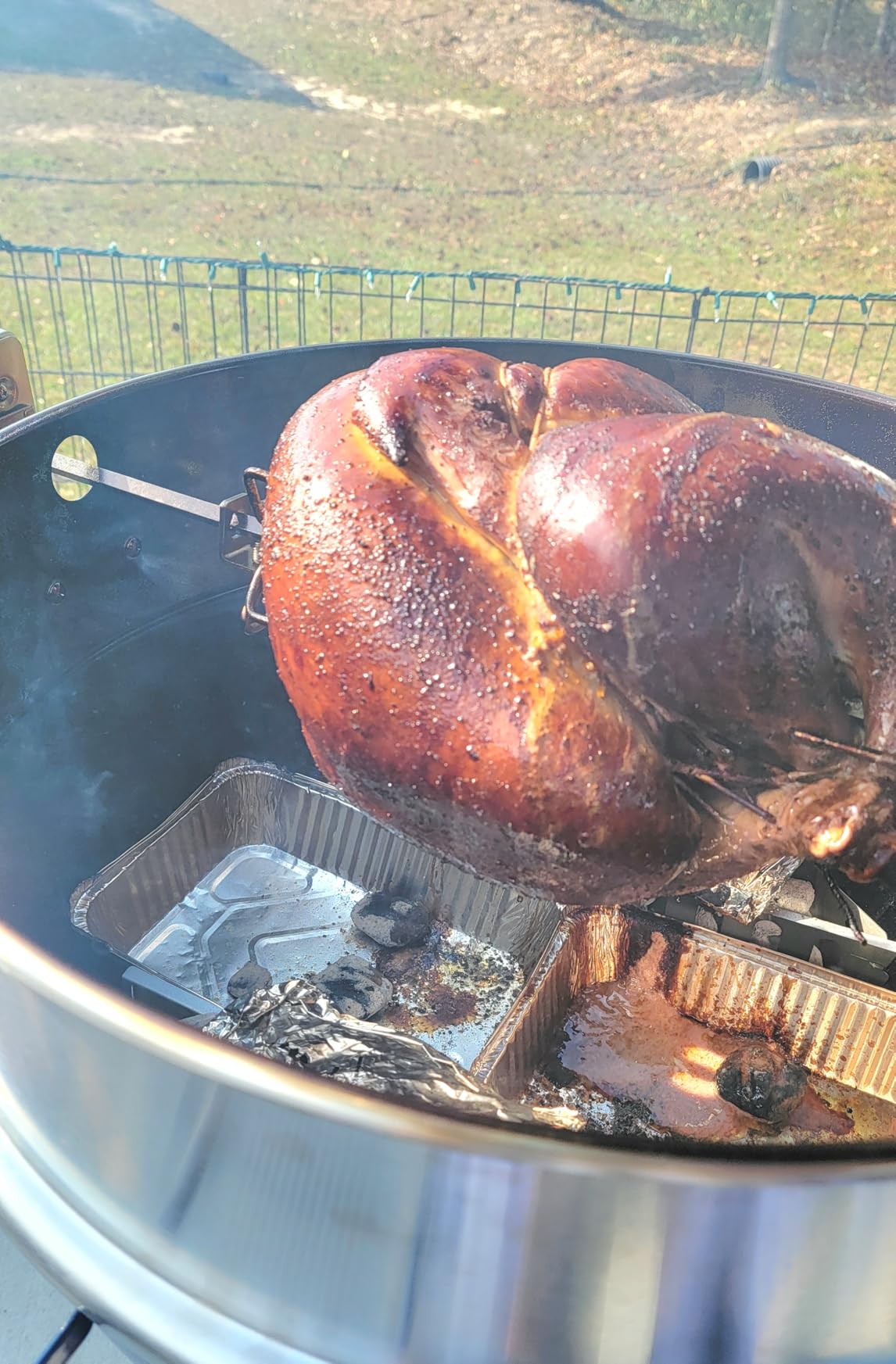 onlyfire Upgrade Stainless Steel Rotisserie Ring Kit Weber 22
