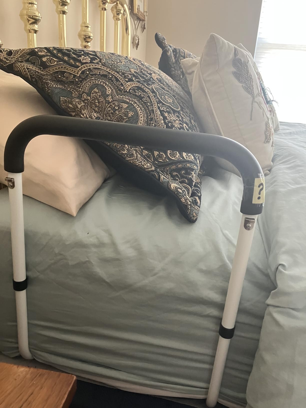 Bed Rails for Elderly Adults Safety - ASTM Approved 2026 Upgrade Adjustable Bed Cane with Non-Slip Ergonomic Handle & Storage Pocket, Bed Railings for Seniors Load 380 LBS, Tool-Free, Model BM03-1 customer photo 2