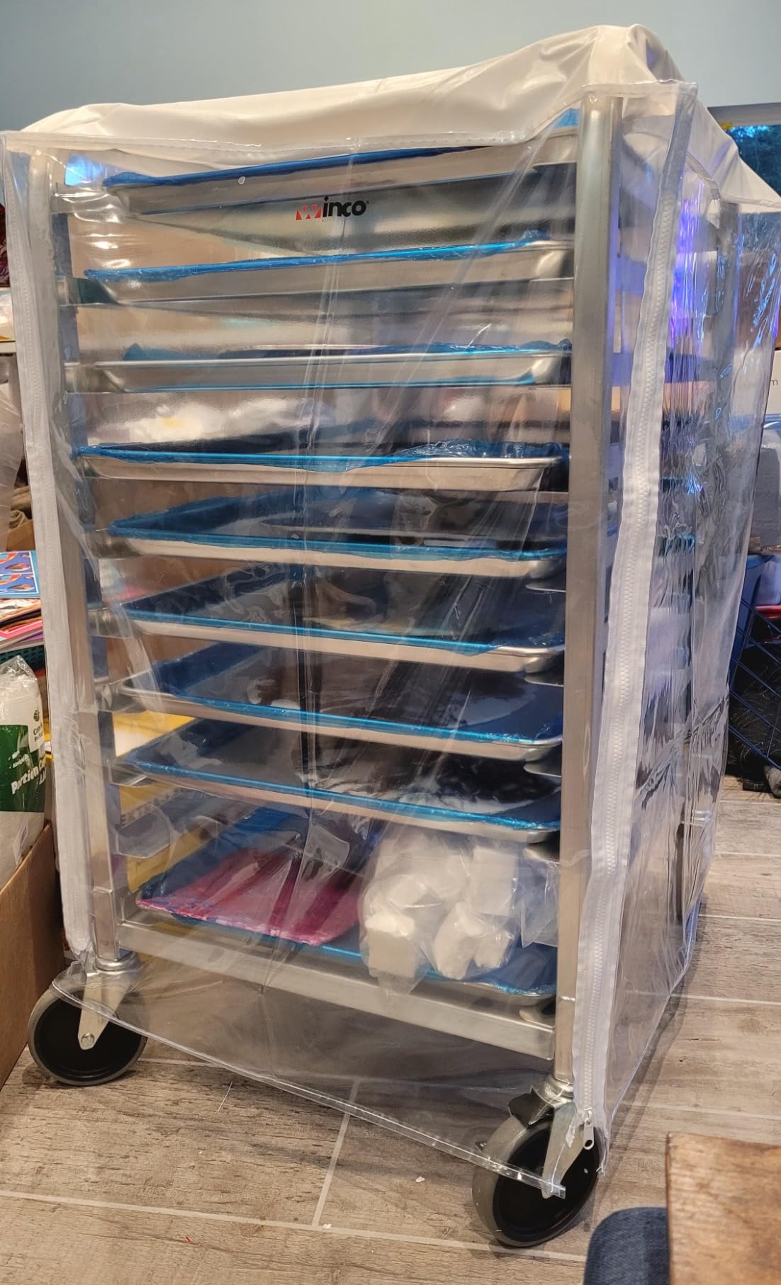 HALLY Bun Pan Rack 20 Tier with Wheels Commercial Bakery Racking Aluminum | Speed Rack, Sheet Pan Organizer, for Full & Half Sheet customer photo 1