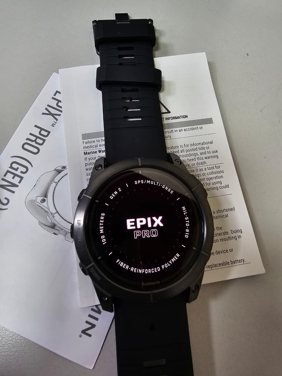 Garmin epix Pro (Gen 2) Sapphire, High Performance Smartwatch, 47mm, Black | Premium Multisport GPS Smartwatch, AMOLED Display customer photo 1