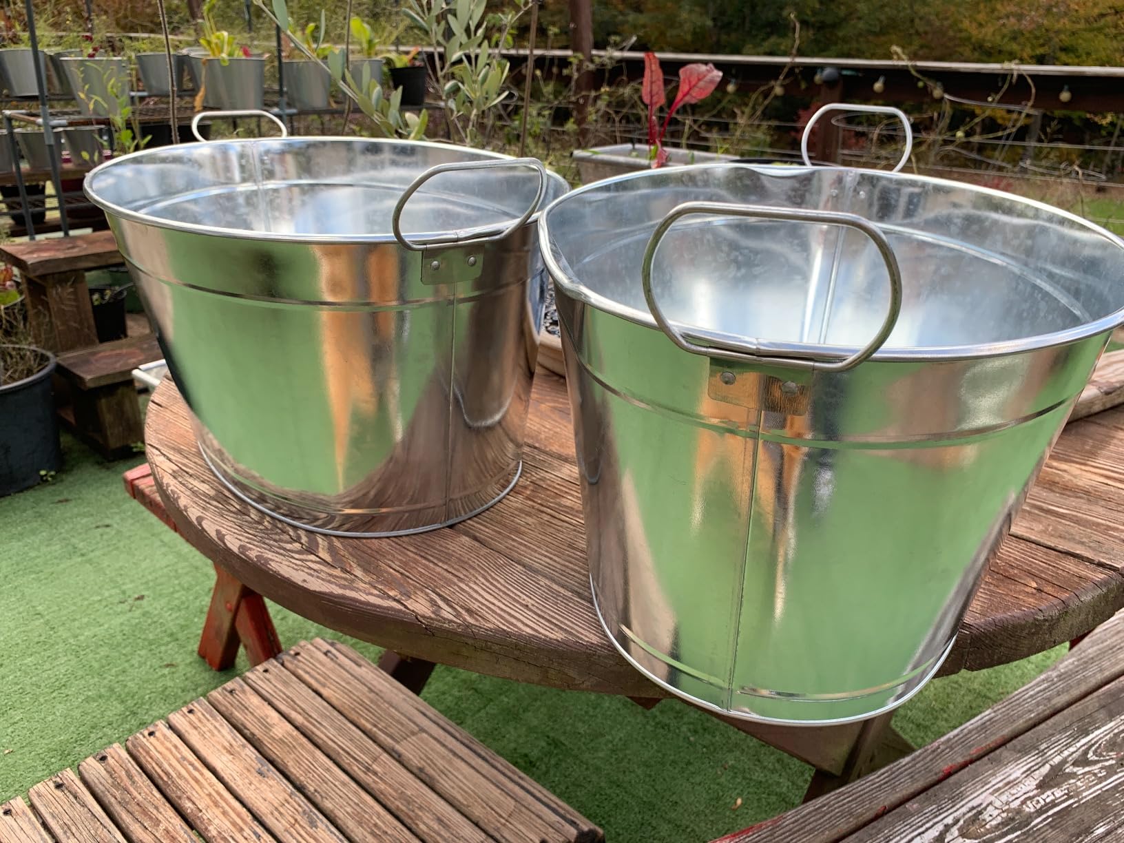 BARsics Large 6-Gallon Galvanized Tin Beverage Tub, 20x14x10 inches (Pack of 2) customer photo 1