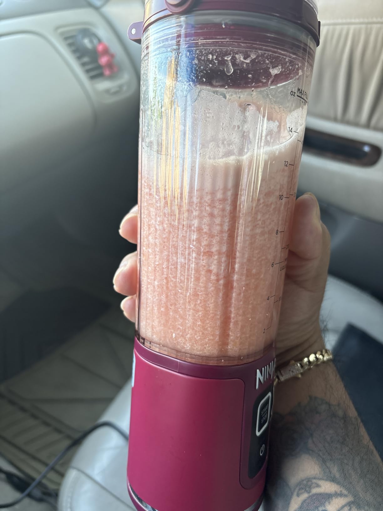 Ninja BC151NV Blast Portable Blender, Cordless, 18oz. Vessel, Personal Blender-for Shakes & Smoothies, BPA Free, Leakproof-Lid & Sip Spout, USB-C Rechargeable, Dishwasher Safe Parts, Denim Blue customer photo 1