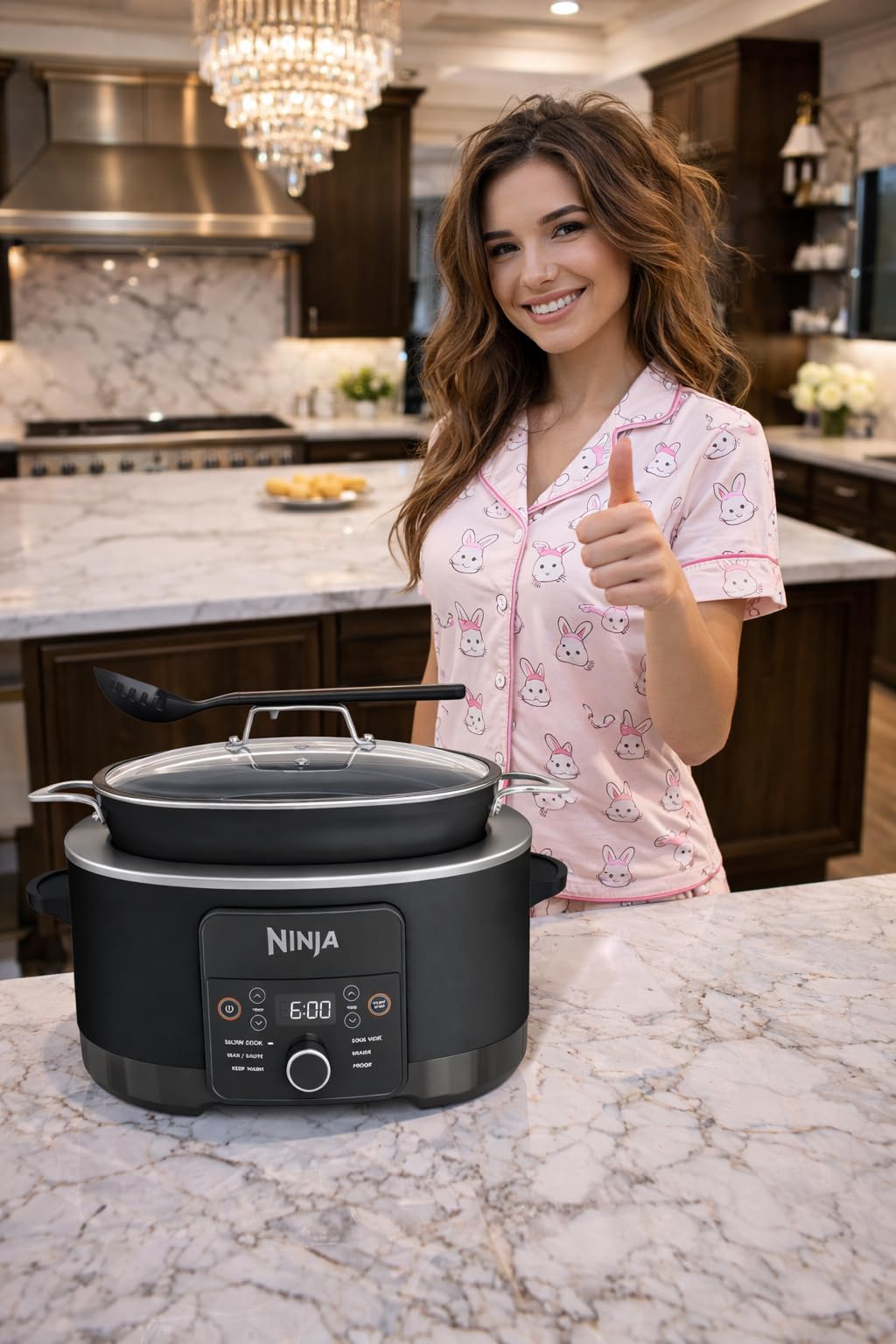 Ninja PossibleCooker PLUS 12-in-1, 8.5-qt, Black, MC1010 | 12-in-1 replaces 12 appliances, Sous Vide & Proof, glass lid, nonstick oven-safe pot to 500F, cooker-to-oven-to-table. customer photo 2