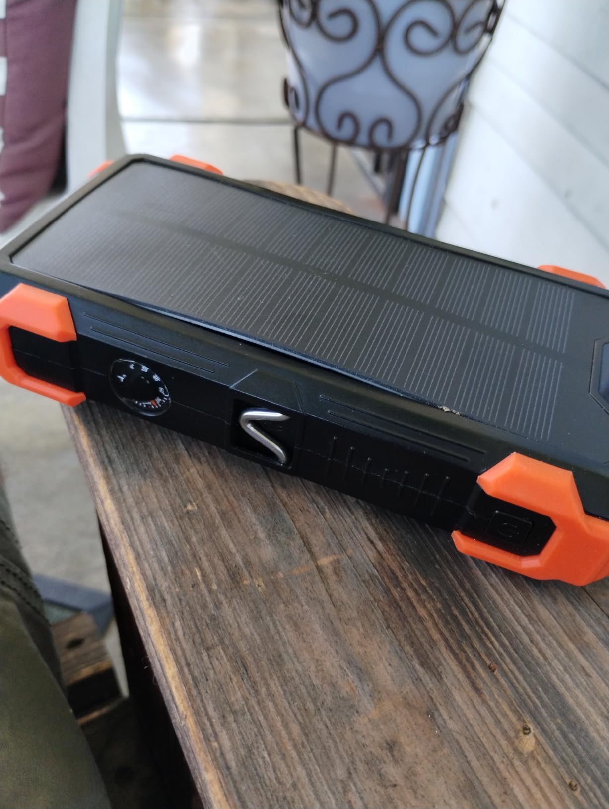 GOODaaa Solar Power Bank 24000mAh, Portable Charger with 4 Built-in Cables, Fast Charging 5 Outputs 2 Inputs Battery Pack, Thermometer & SOS Flashlight for iPhone 17/16, Samsung, All Cell Phones customer photo 1