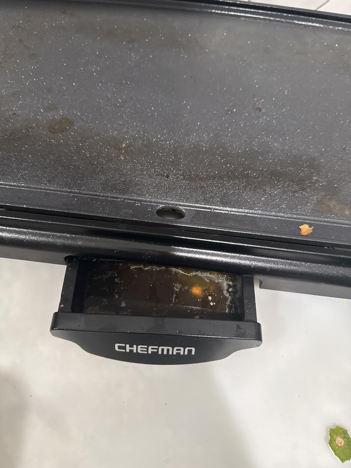 Chefman Electric Griddle with Removable Temperature Control, Immersible Flat Top Grill, Burger, Eggs, Pancake Griddle, Nonstick Easy Clean Cooking Surface, Slide Out Drip Tray, 10 x 16 Inch customer photo 2
