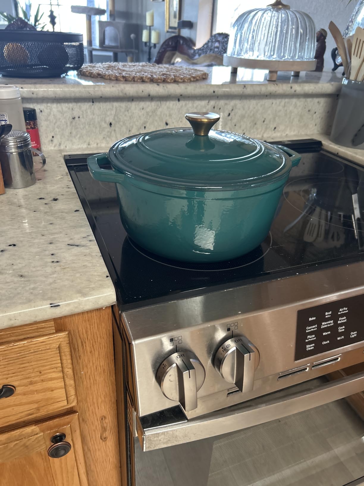 Mueller DuraCast 6 Quart Enameled Cast Iron Dutch Oven Pot with Lid, Emerald customer photo 2