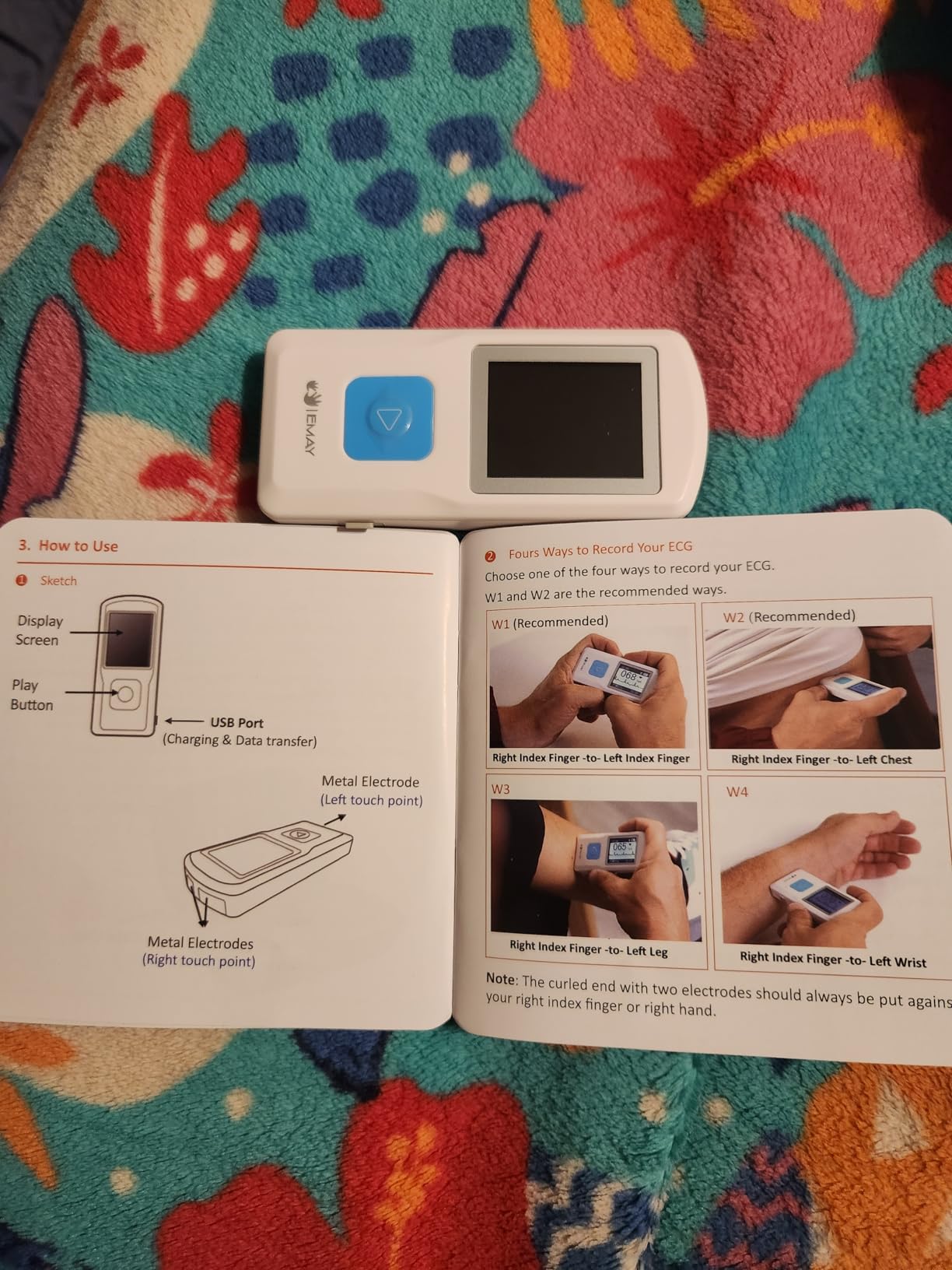 EMAY Portable ECG Monitor | Record ECG and Heart Rate | Compatible with Smartphone and PC customer photo 1