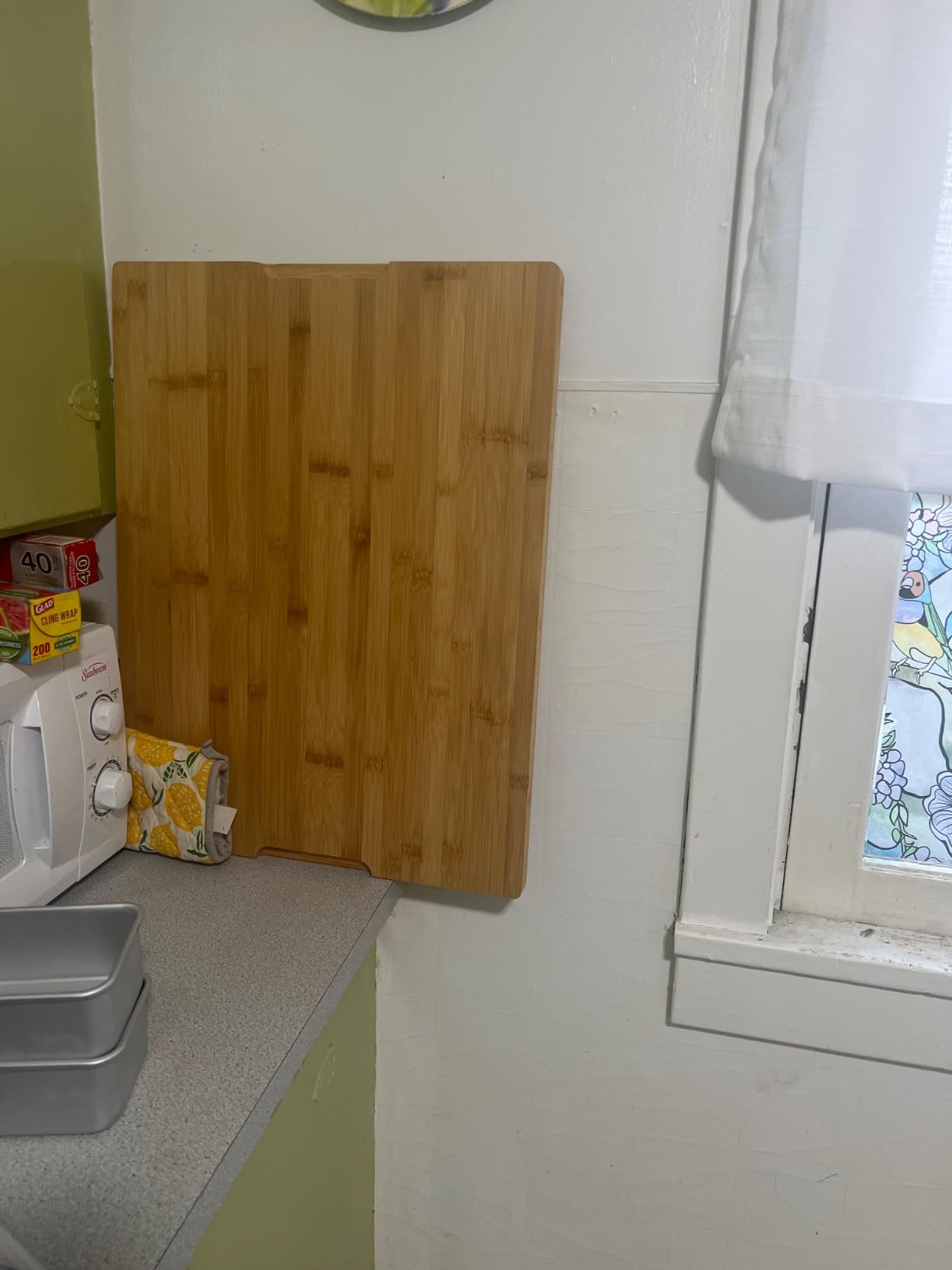 30 x 20 Extra Large Bamboo Cutting Board for Kitchen, Cutting Board Stove Top Cover, Butcher Block Chopping Board with Handle and Juice Groove, Large Charcuterie Board Over the Sink customer photo 1
