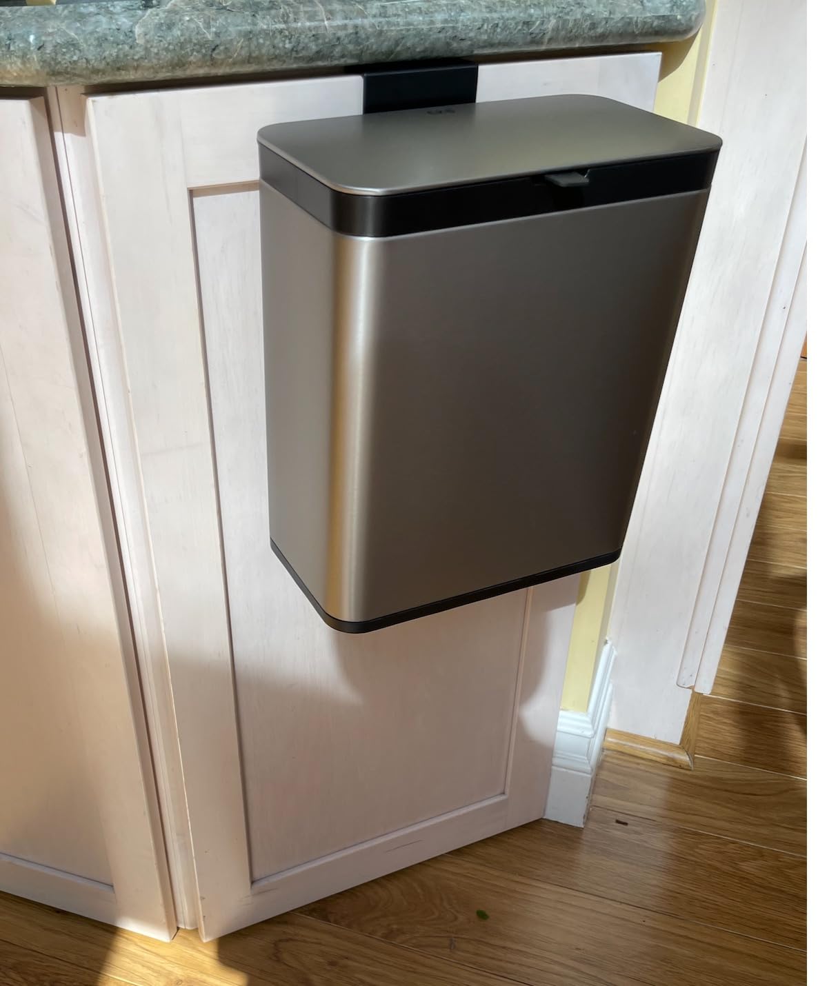 EKO Kitchen Compost Bin, 7L / 1.85 Gal Stainless Steel with Removable Inner Bucket and Deodorizer Compartment, 2-in-1 Countertop Compost Bin with Lid customer photo 2