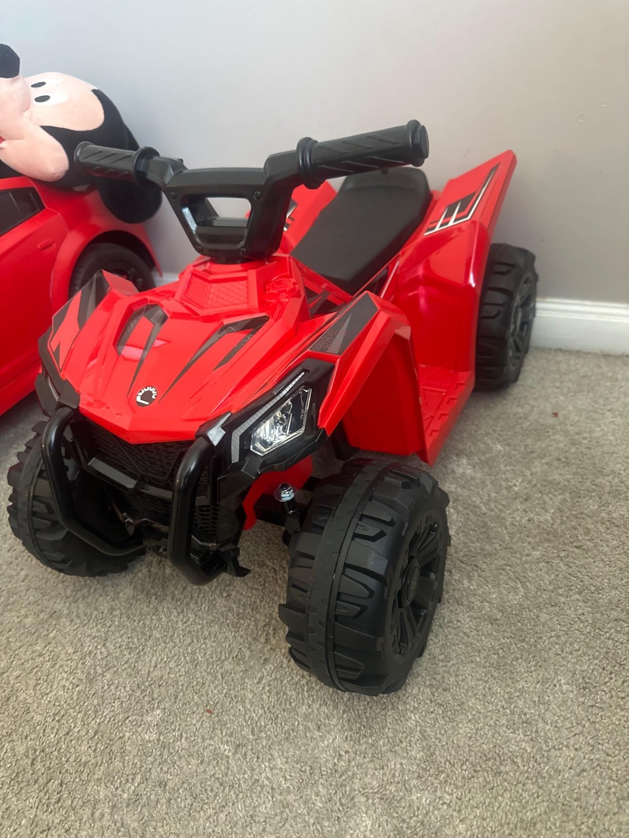 Best Choice Products 6V Kids Ride On Toy, 4-Wheeler Quad ATV Play Car w/ 1.8MPH Max Speed, Treaded Tires, Rubber Handles, Push-Button Accelerator - Black customer photo 2