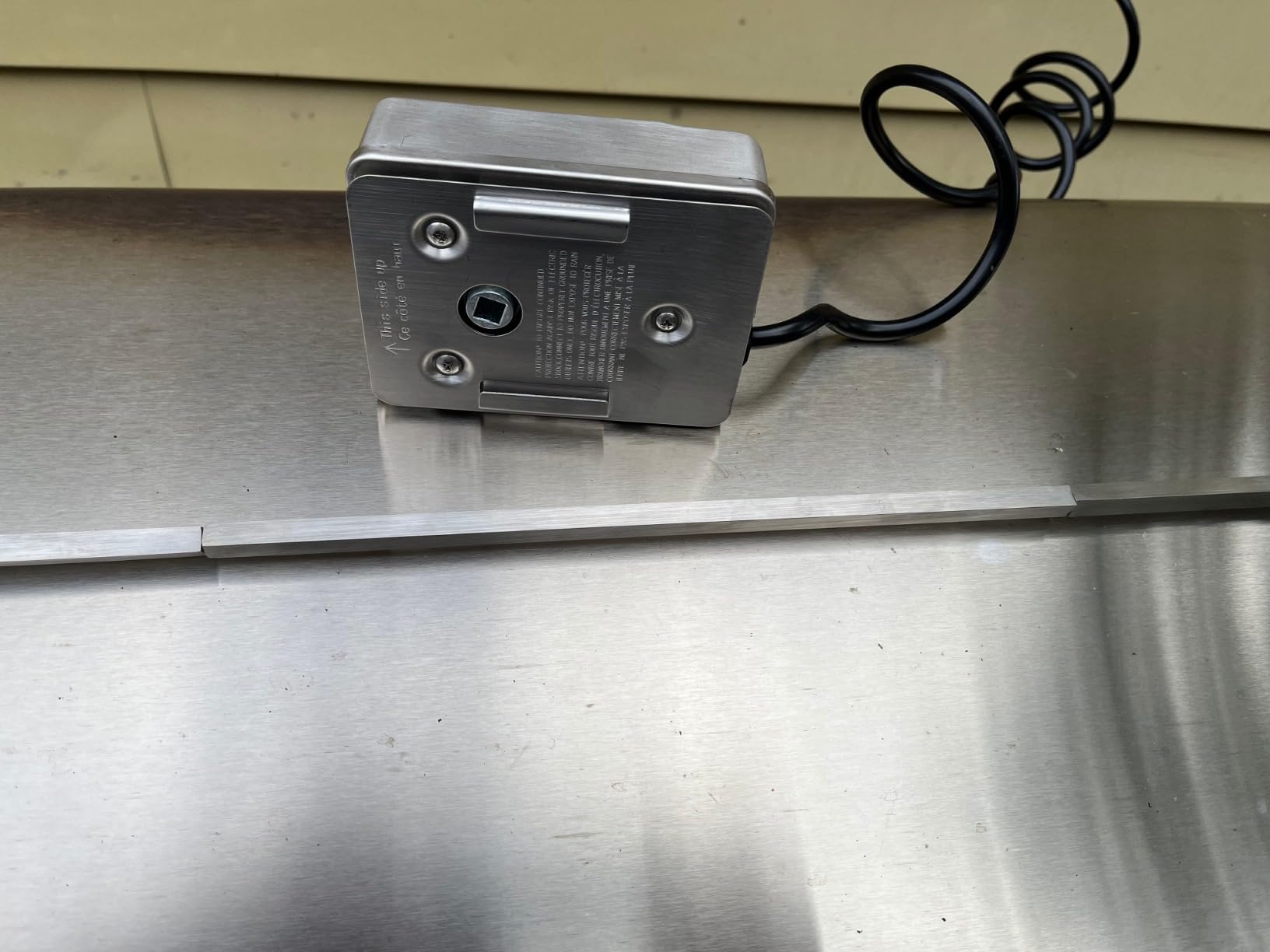 TURBRO Stainless Steel Rotisserie Kit for Gas Grills with A Cookbox up to 39'' - Includes 4W Electric Motor, 34'' - 45'' × 5/16