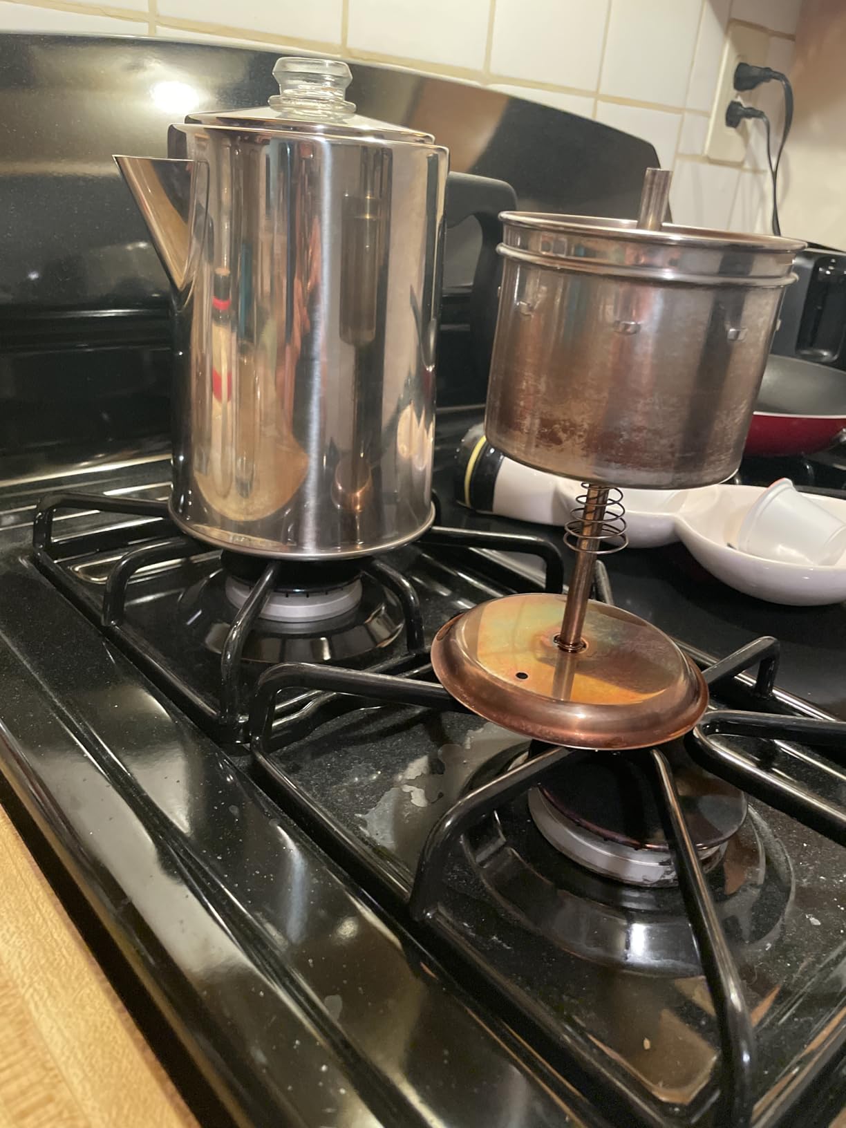 Primula Stovetop Coffee Percolator, Premium Stainless Steel Coffee Maker with Reusable Filter Basket, Non-Drip Spout, Glass Knob Brew Indicator and Heat Resistant Handle, Dishwasher Safe, 8 Cup customer photo 1