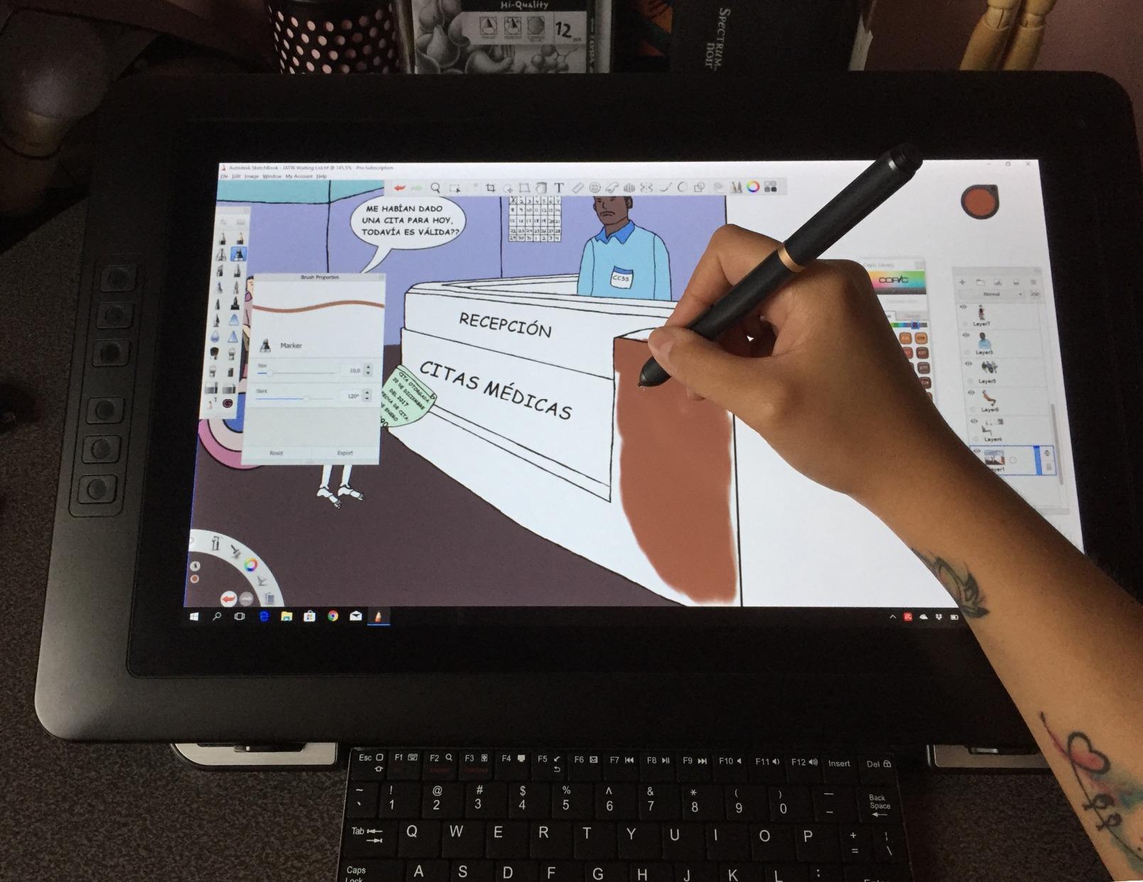 XPPen Artist Pro 16 Gen2 2.5K 16 inch QHD Drawing Tablet with Full Laminated Anti-Glare Screen, 16384 Pressure Levels, X3 Pro Battery-Free Stylus, 159% sRGB, Mini Keydial customer photo 1