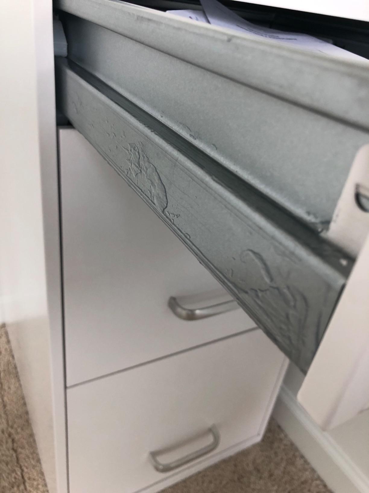 Staples 3-Drawer Vertical File Cabinet, Letter Size Documents, Lockable & Mobile, 18.9