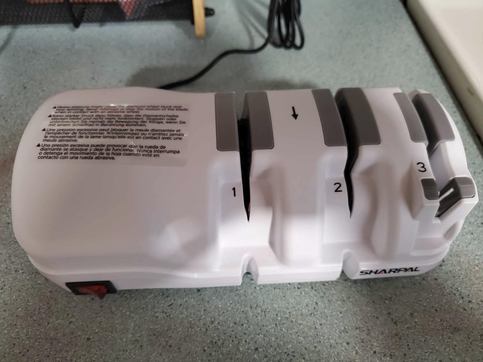 SHARPAL 198H Electric Knife Sharpener 3 Stage with Diamond Wheels customer photo 2
